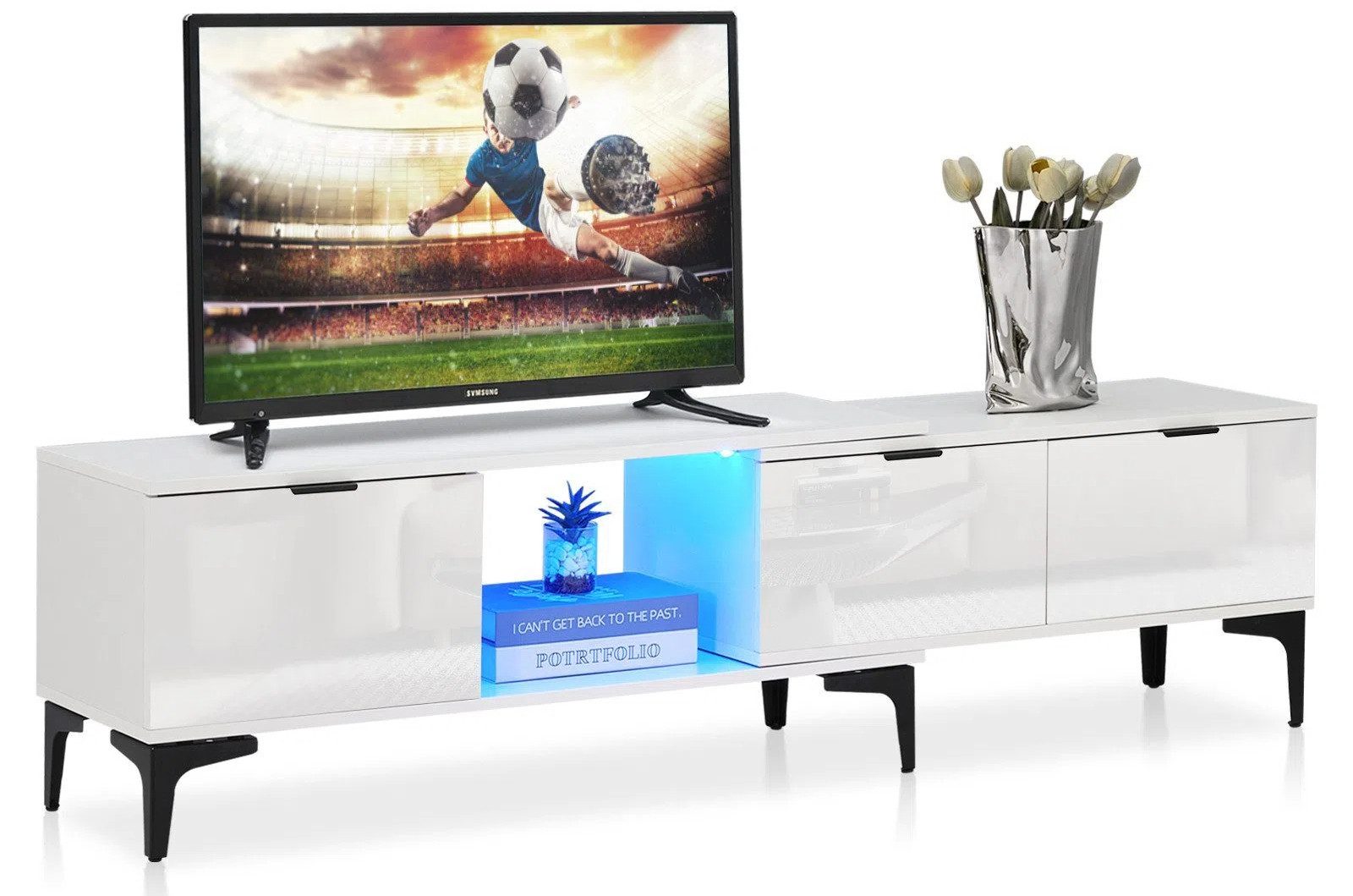 Ofcasa Lowboard TV-Schrank, 120-170x35x40cm Fernsehtisch mit günstig online kaufen