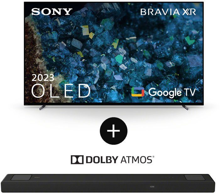 Sony XR-65A80L LED-Fernseher (164 cm/65 Zoll, 4K Ultra HD, Google TV, Smart- TV, TV + Soundbar)