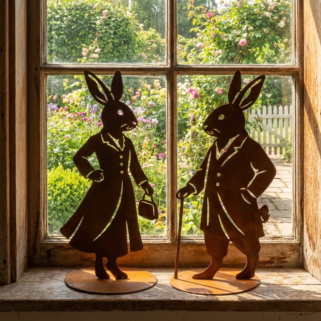 Rostikal Osterhase Hasenfiguren Osterdeko aus Edelrost für innen und außen günstig online kaufen
