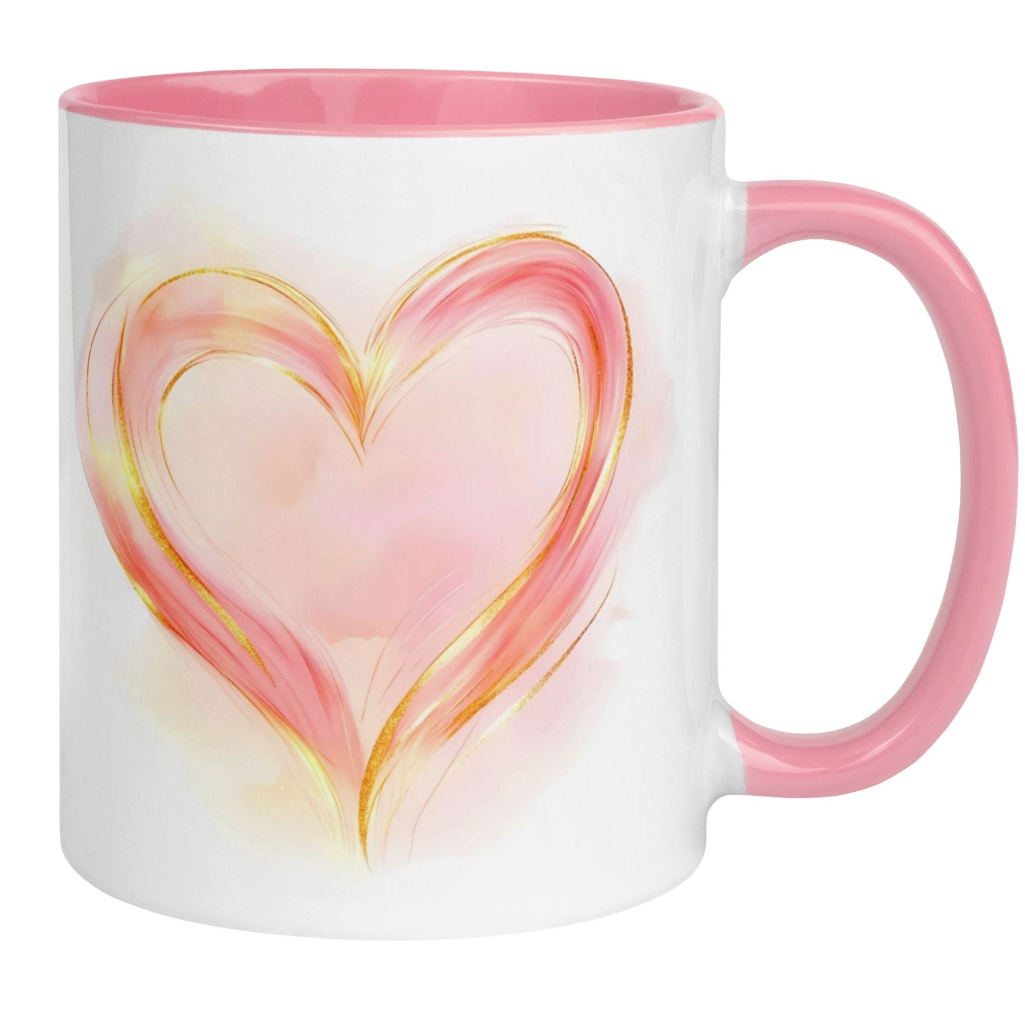 Momentals Tasse Liebe – „Goldene Liebe“ – Ich liebe Dich Geschenk Partner Jahrestag, Gratis Versand · Links-&Rechtshänder · Spülmaschinenfest