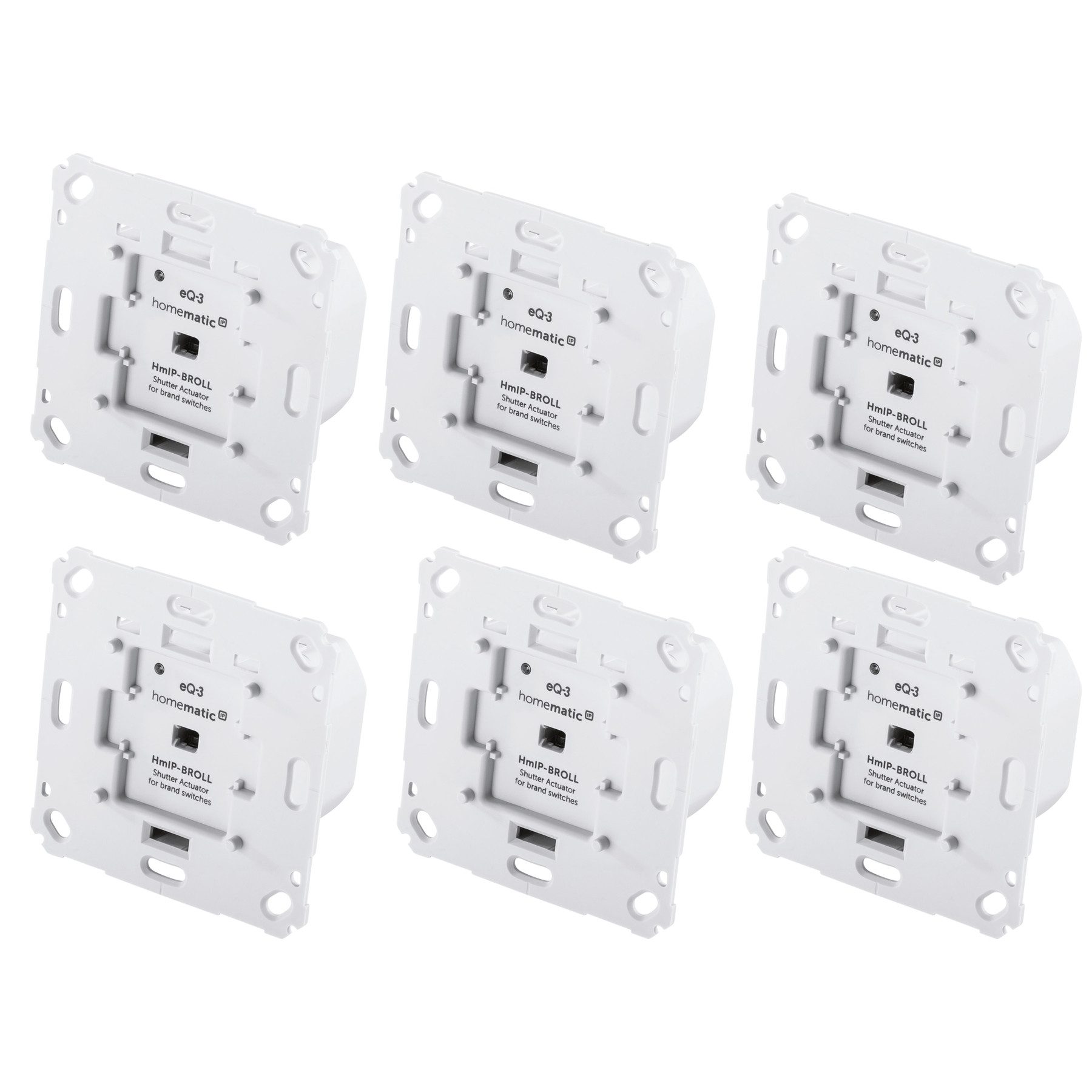 Homematic IP Rollladenmotor HOMEMATIC IP Smart Home 151322A0, Rollladenaktor, 6 Stück