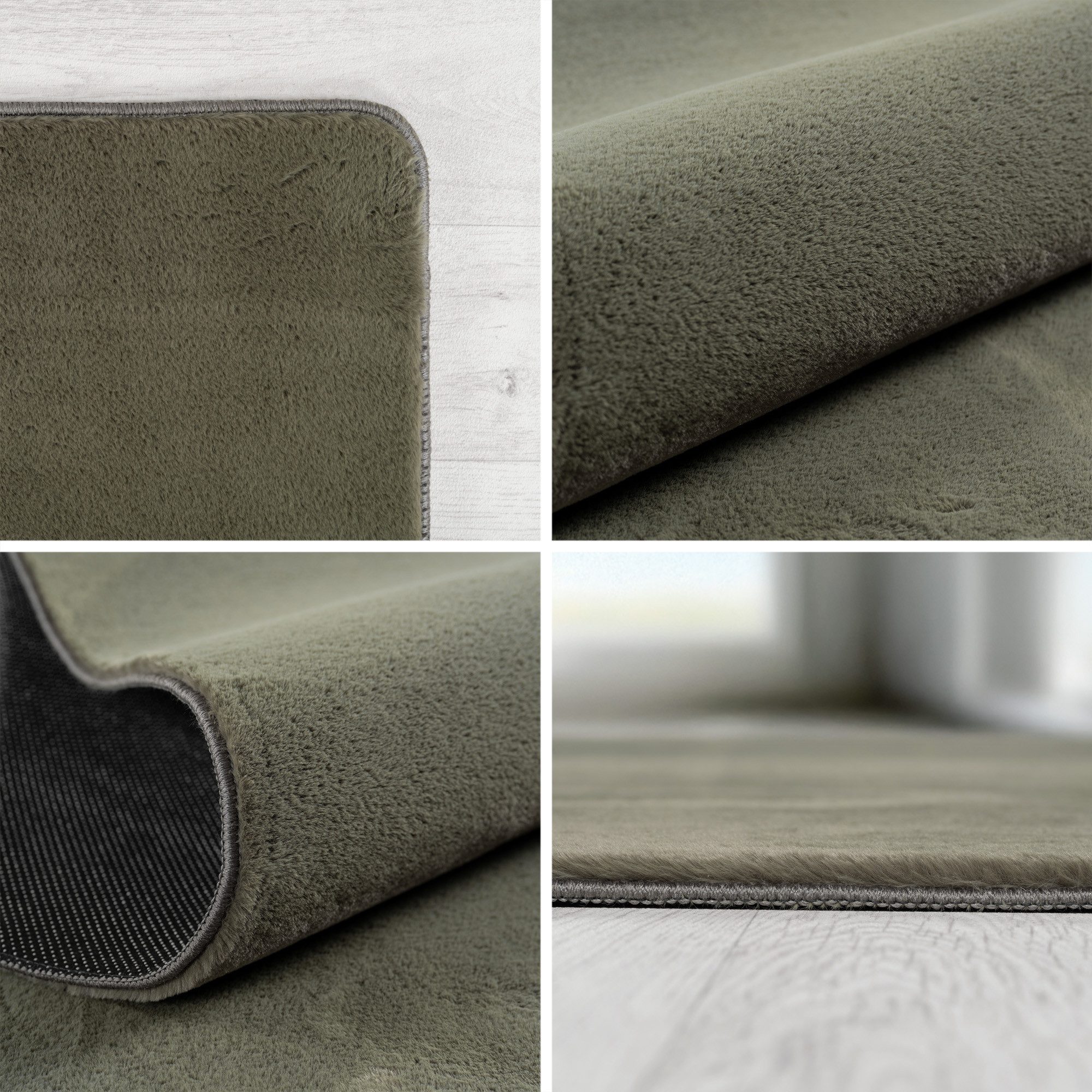 SIMPEX24 Teppich Unicolor - Einfarbig, Rund, Höhe: 11 mm, Perfekt geeignet für Wohnzimmer, Schlafzimmer,Kinderzimmer