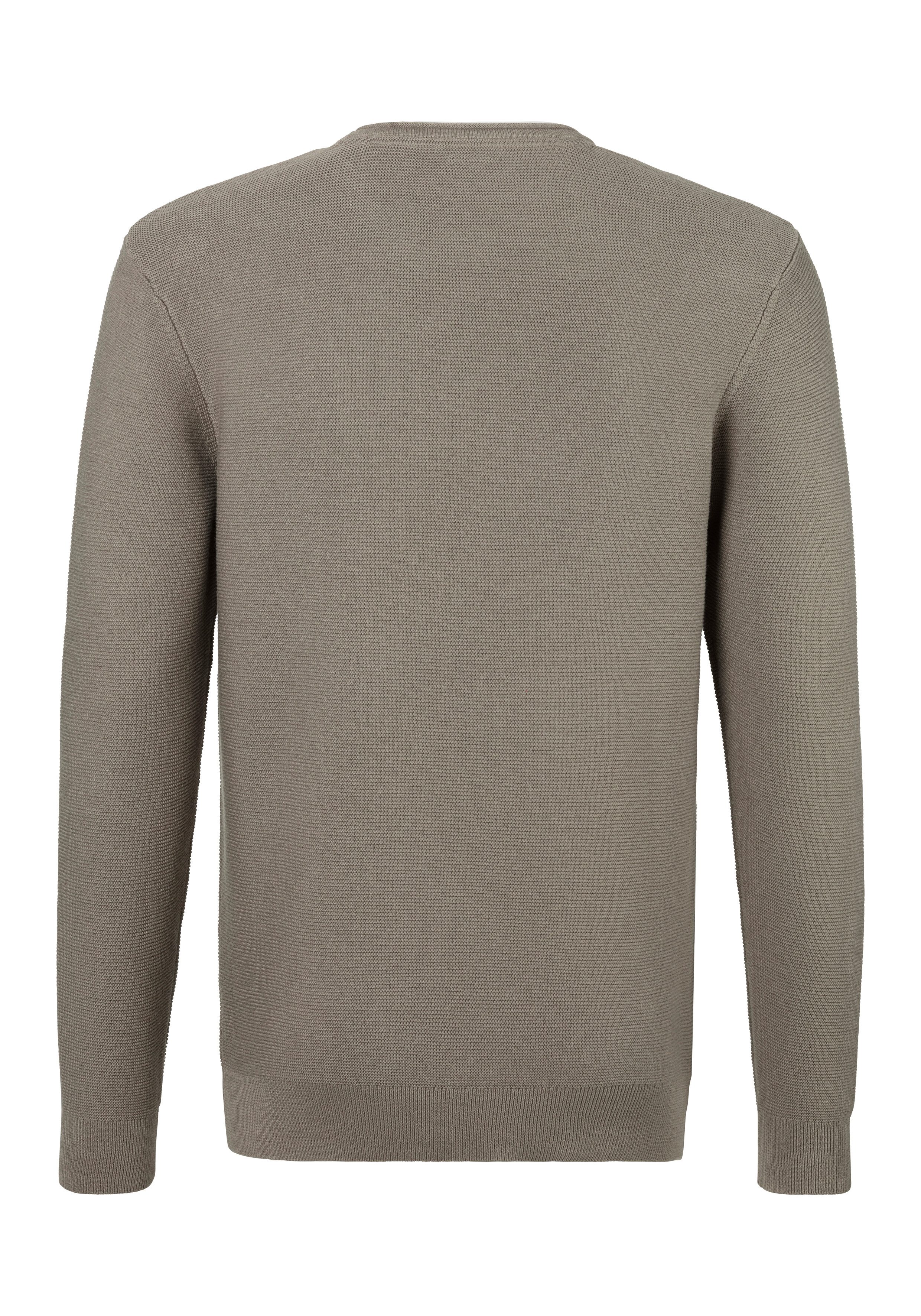 AUTHENTIC LE JOGGER Strickpullover mit Double-Layer Optik, Pullover aus reiner Baumwolle