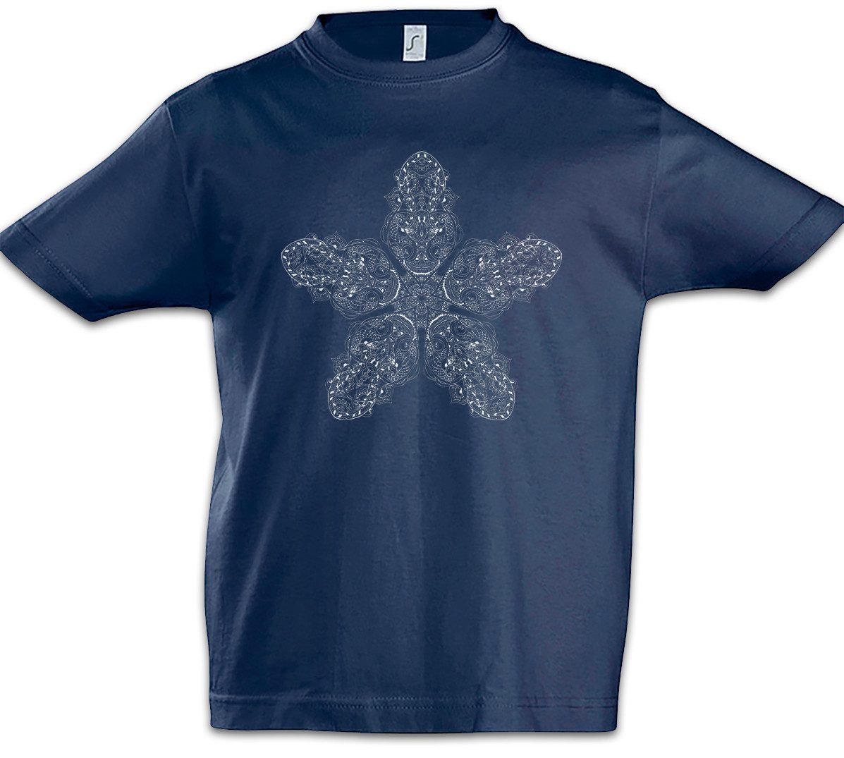 Print-Shirt Mandala II Kinder T-Shirt Yantra Hinduism Buddhism Buddhismus