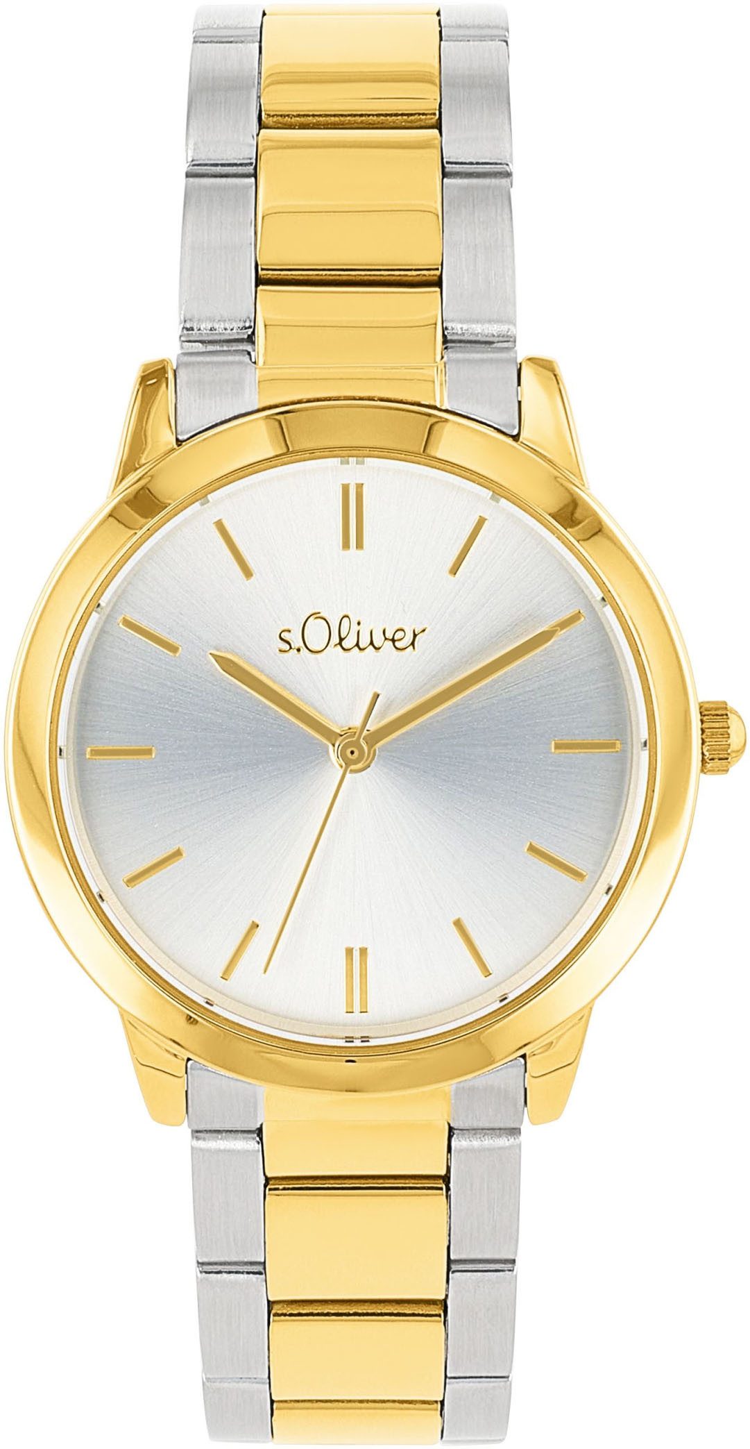 s.Oliver Quarzuhr 2038380, Armbanduhr, Damenuhr, Mineralglas, günstig online kaufen
