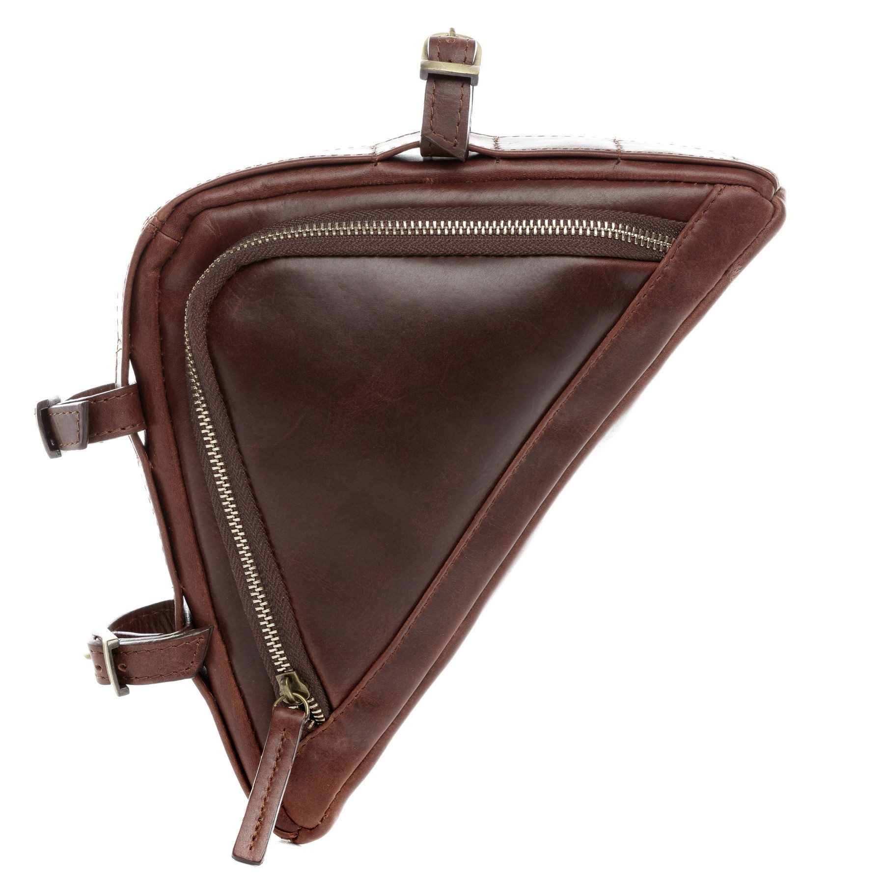 SID & VAIN Businesstasche echt Leder Fahrradtasche groß braun ARCHIE, Aktentasche echt Leder Unisex, Fahrradtasche braun-cognac