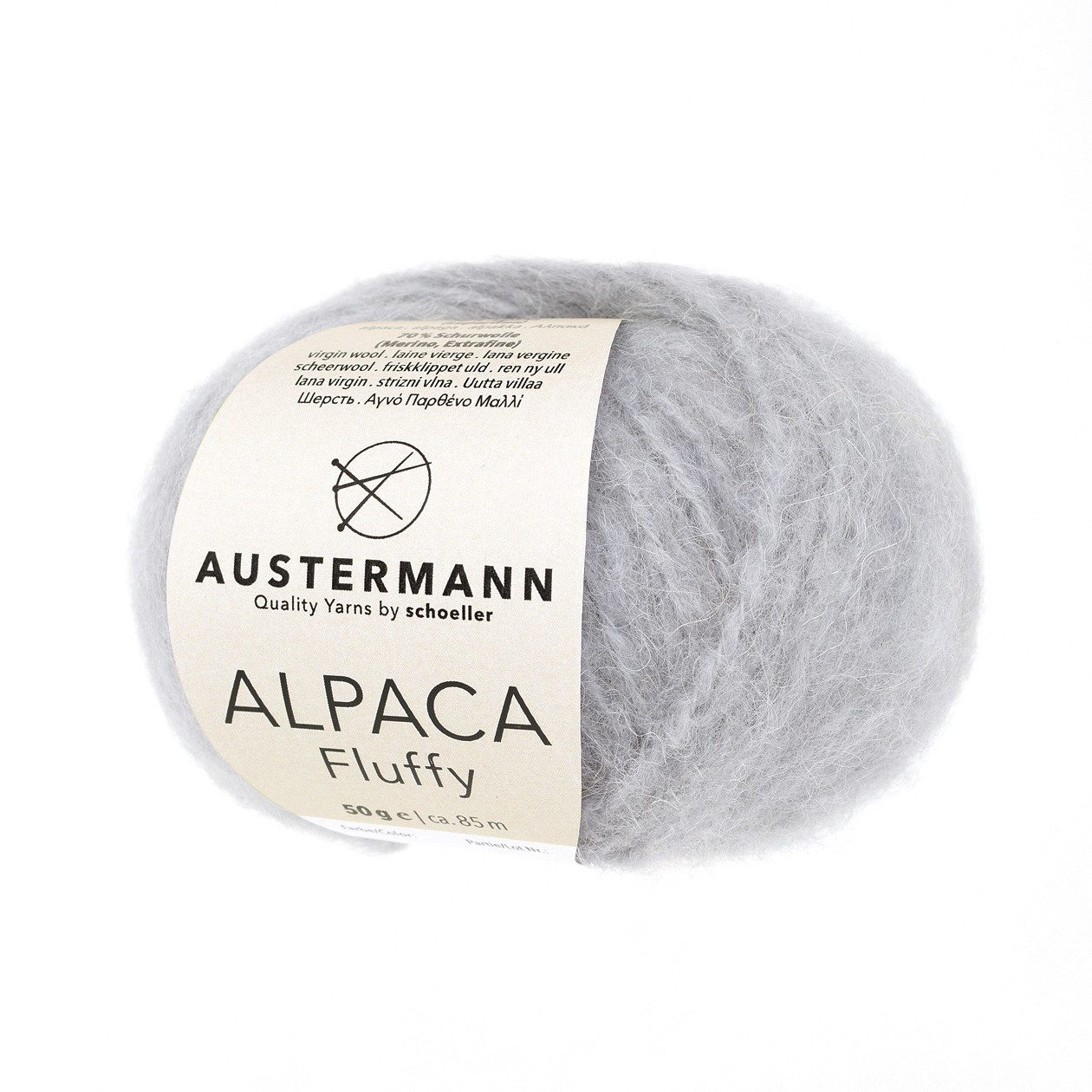 Austermann Garn Austermann Alpaka Fluffy Effektgarn, 85,00 m, Naturgarn, fluffig, leicht, weich