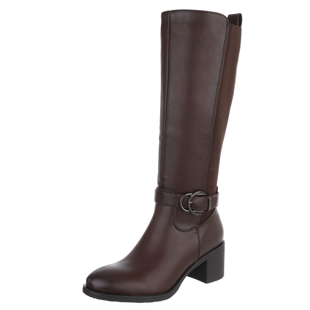 Ital-Design Damen Stiefel mit Gürtelschnalle und günstig online kaufen