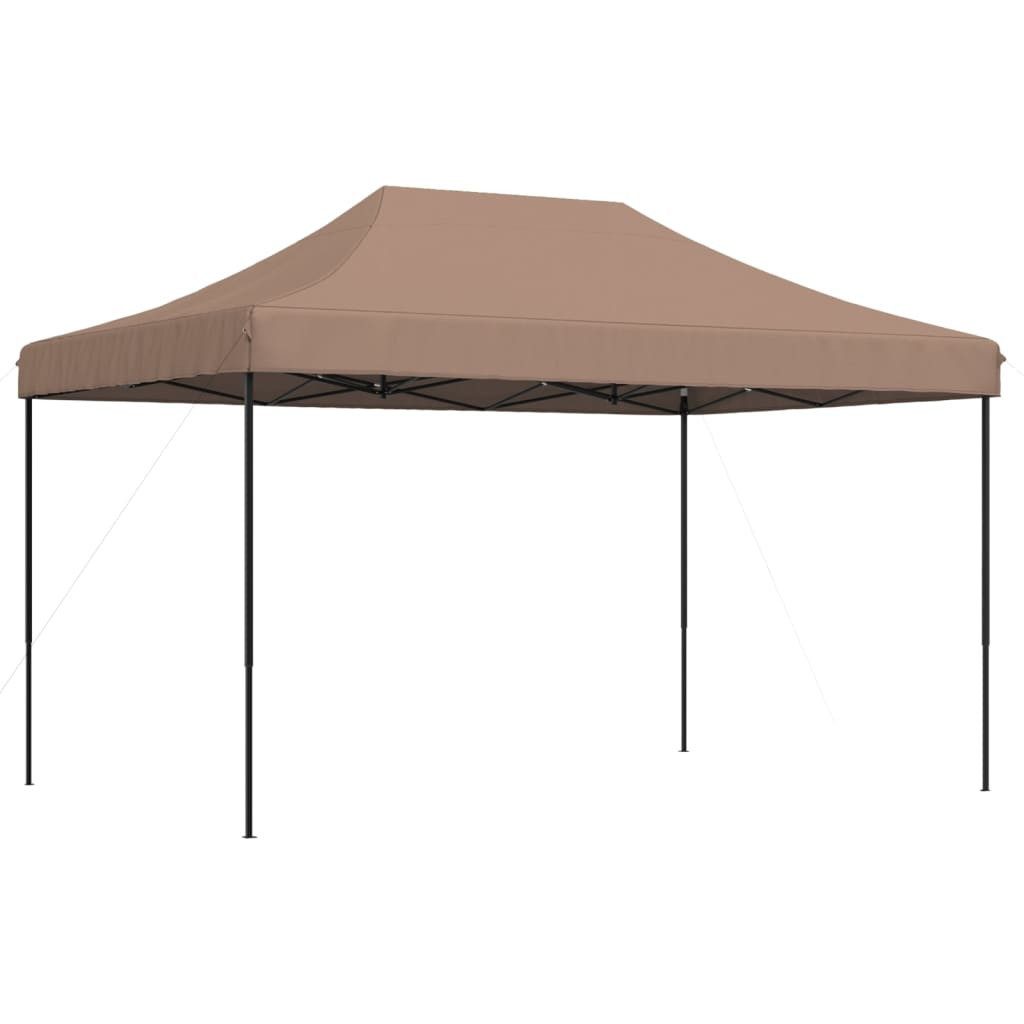 Pavillon Partyzelt Faltbar Pop-Up Braun 440x292x315 cm Pavillon