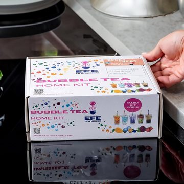 Efe Universe Kreativset DIY Bubble Tea Geschenbox, Bubble Tea Home Kit für 5-7 Personen, Beere Treat Vibes