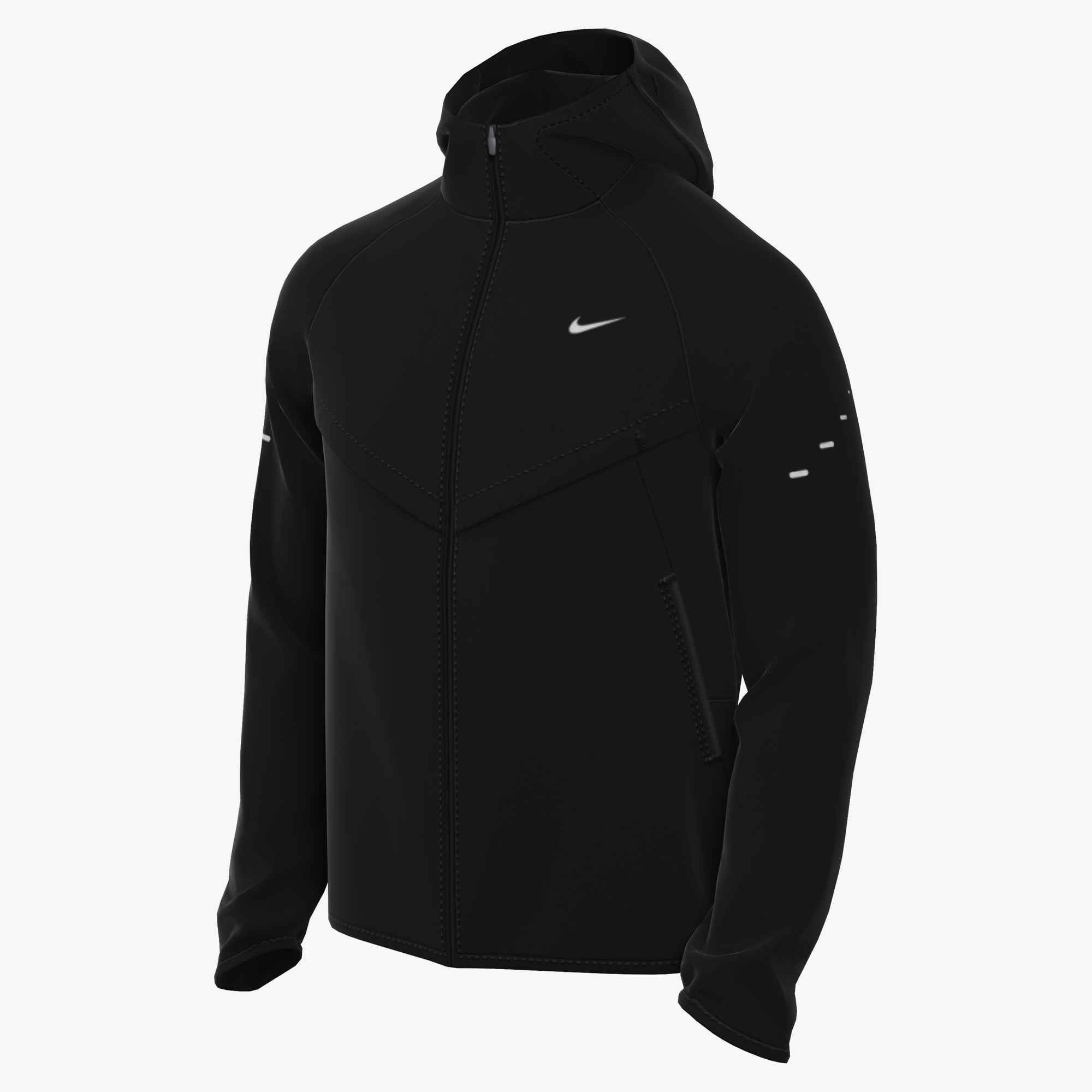 Nike Laufjacke M NK UV RPL STRIDE JACKET für sportliche Aktivitäten, mit Kapuze, wasserabweisend