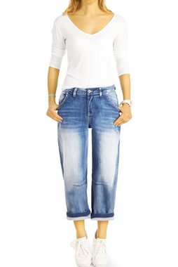 be styled 7/8-Jeans 7/8 Ankle Jeans Boyfriend Medium Waist Hose - Damen - j11p 5-Pocket-Style, mit Stretch-Anteil