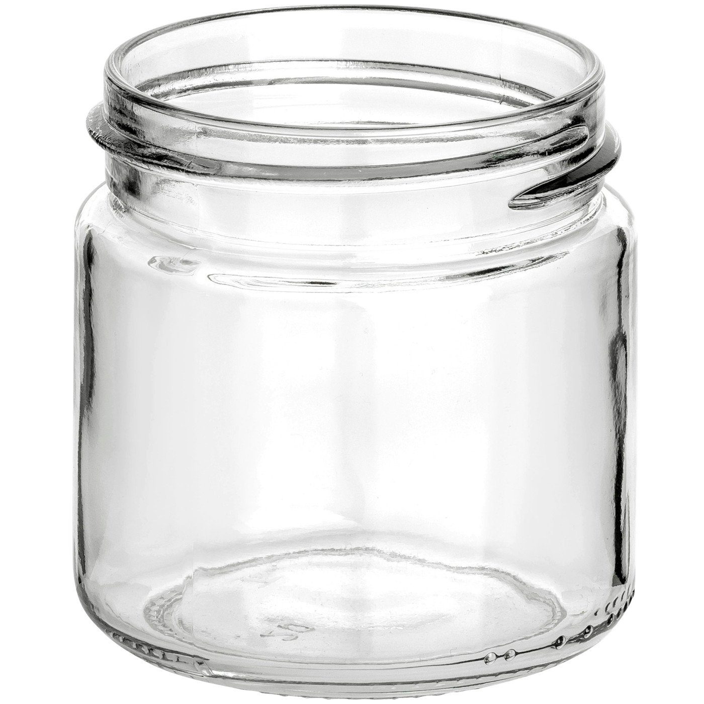 Kunststoff-Deckel Honigglas gouveo 250g goldfarben - (12-tlg) Leere Marmeladengläser, mit