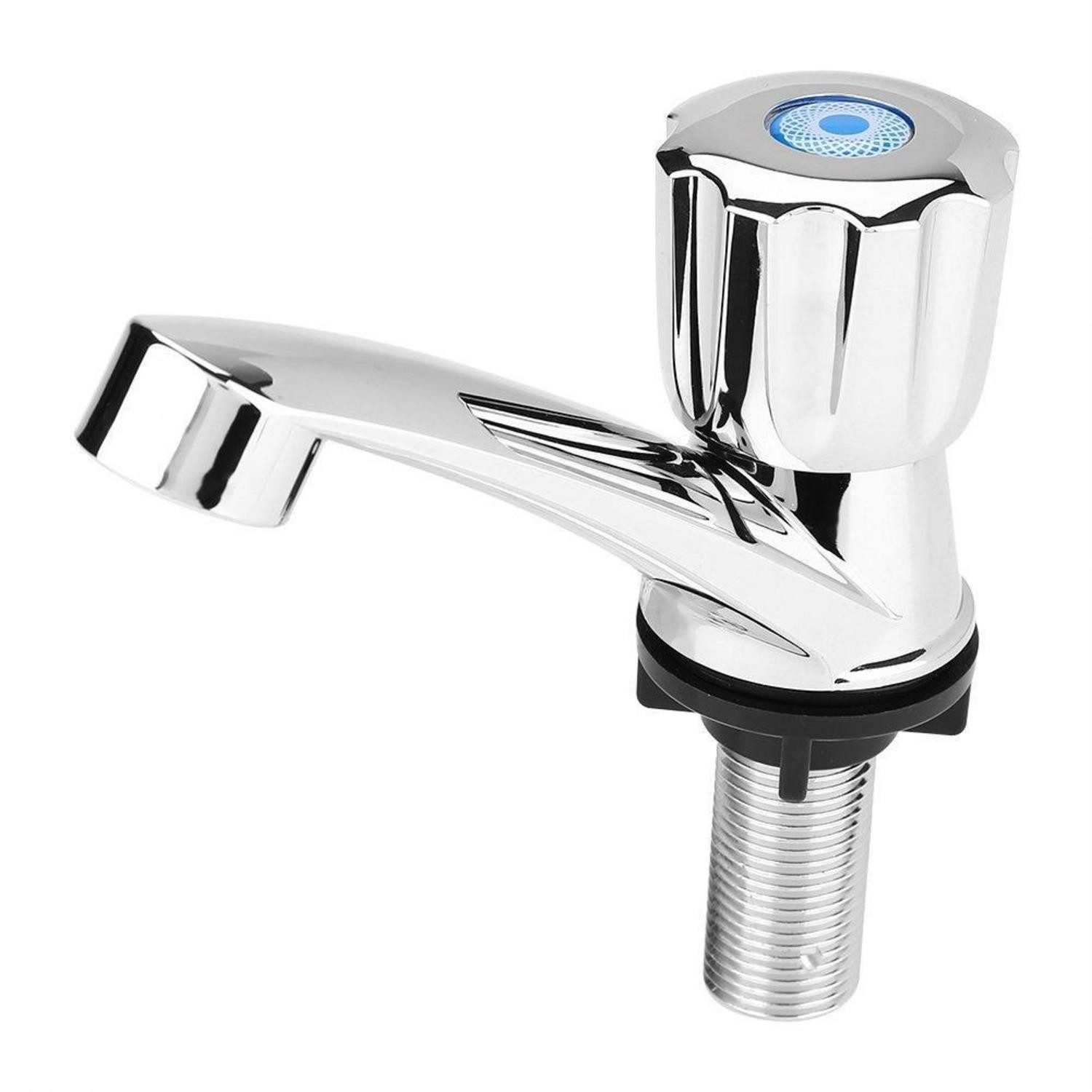 LuxusKollektion Waschtischarmatur Wasserhahn Einhand Kaltwasser Chrom (1-St)