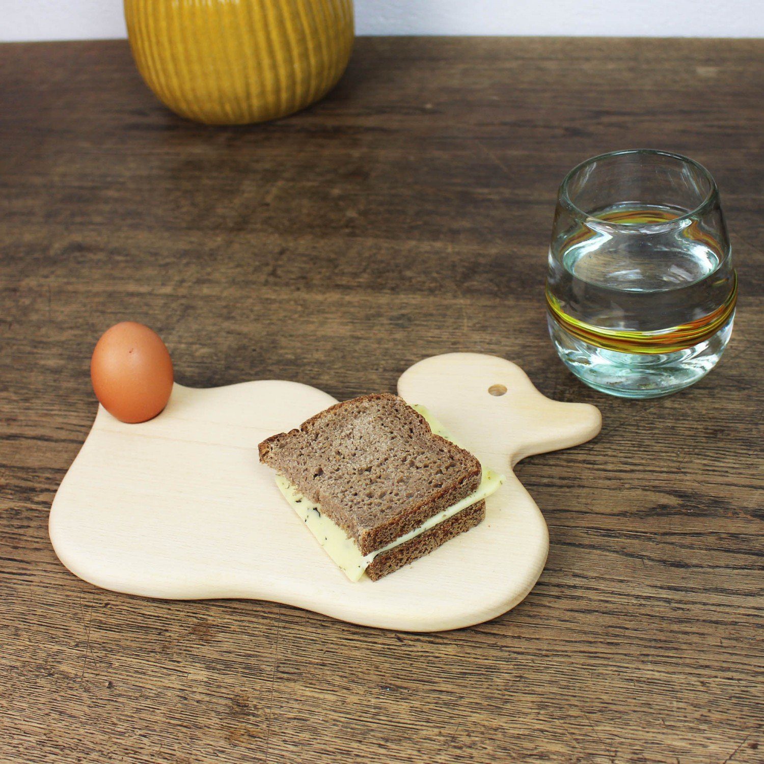 Frühstücksbrettchen Ente Tiermotiv mitienda Frühstücksbrett mit