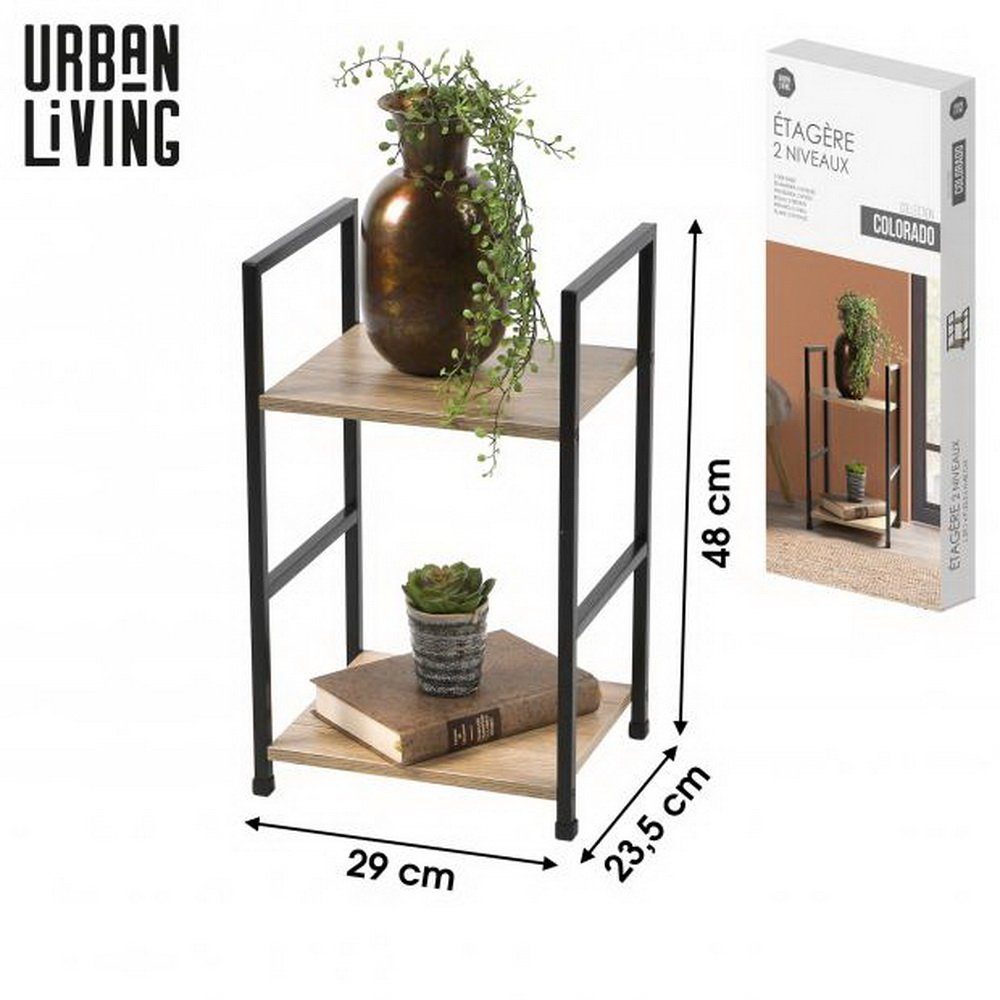 Urban Living Standregal COLORADO Etagen Regal Standregal Kellerregal Aktenablage, in Sonoma-Eichen-Dekor, Regalboden: 5 Kg belastbar
