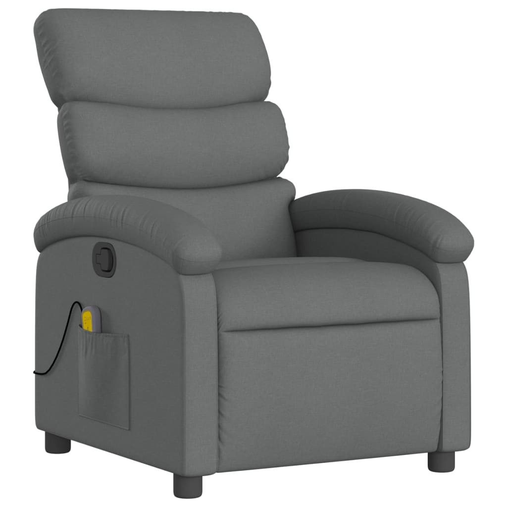 vidaXL Sessel Massage-Relaxsessel, Stoff, Dunkelgrau (1-St) günstig online kaufen