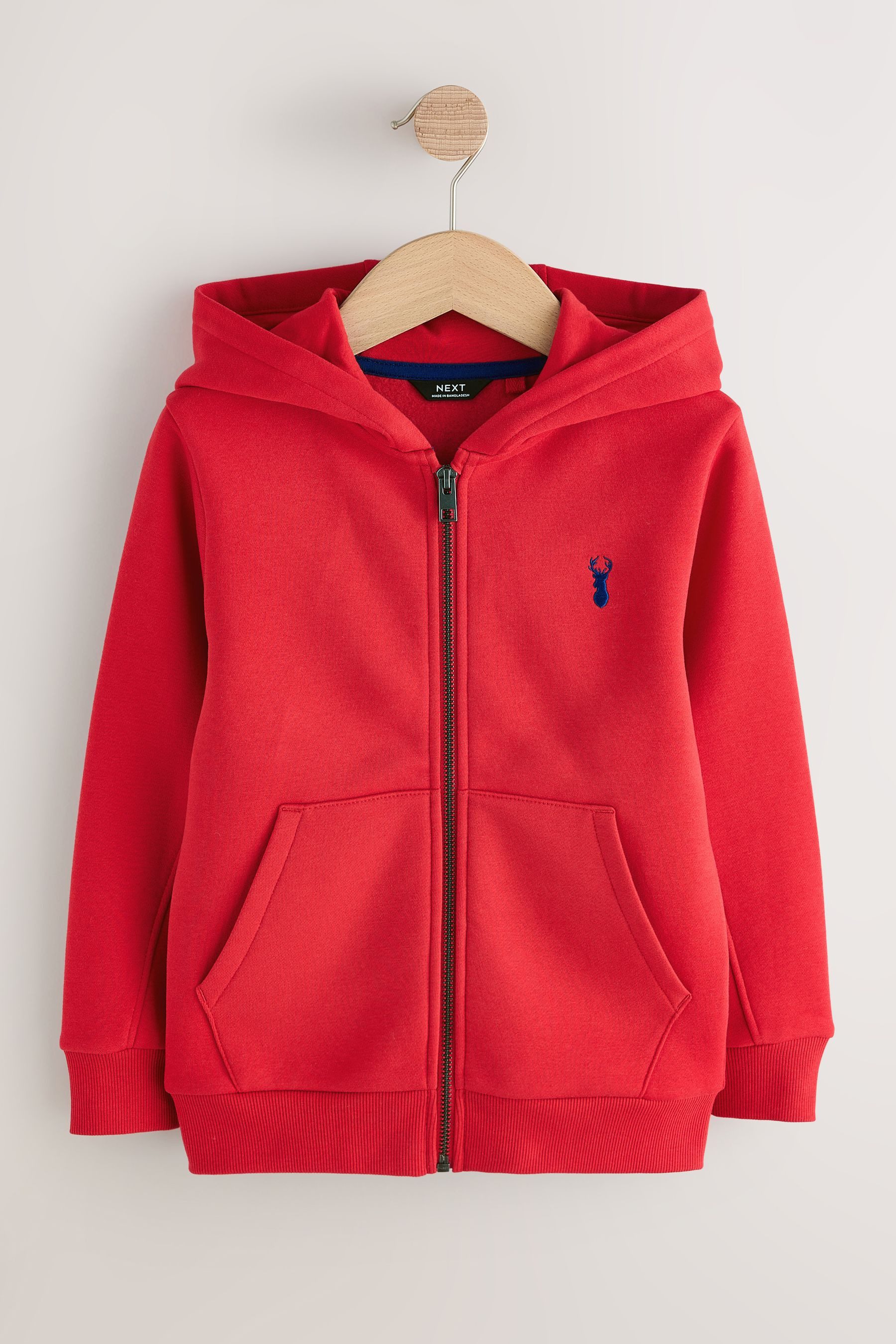 Next Kapuzenpullover Kapuzenjacke mit Reißverschluss und Hirsch (1-tlg)