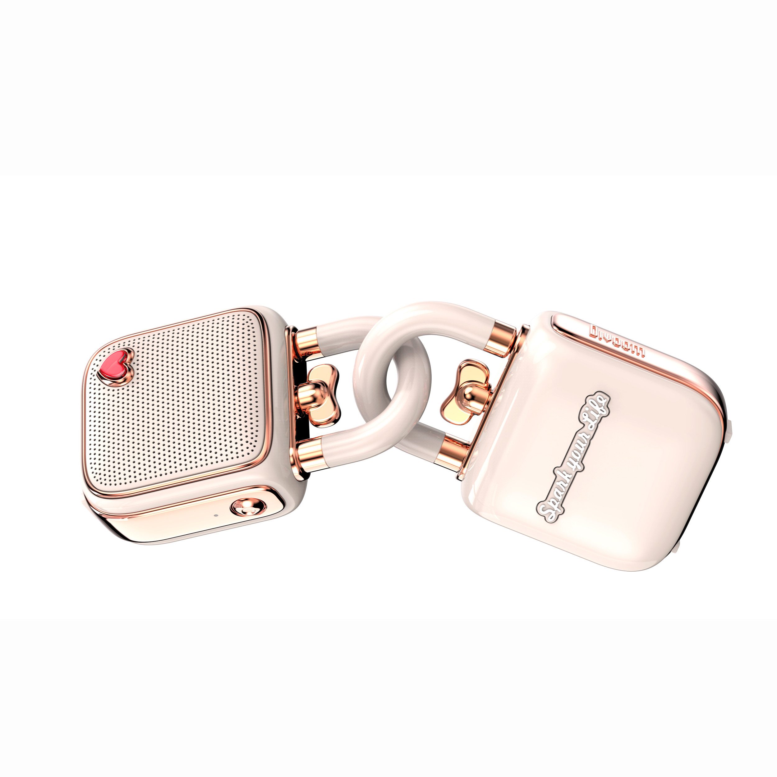 DIVOOM Divoom LoveLock - rosa Bluetooth-Lautsprecher