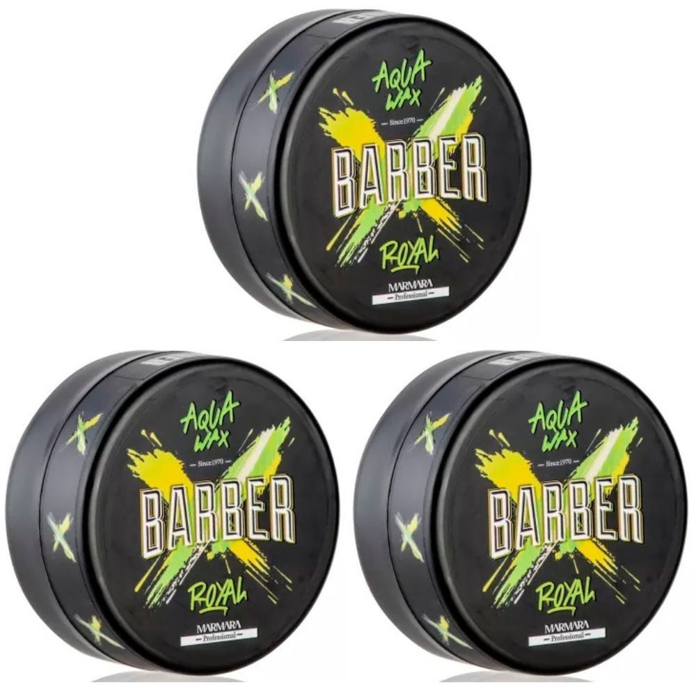 Marmara Barber Haarwachs Marmara Barber Aqua Wax 3 x 150ml Royal