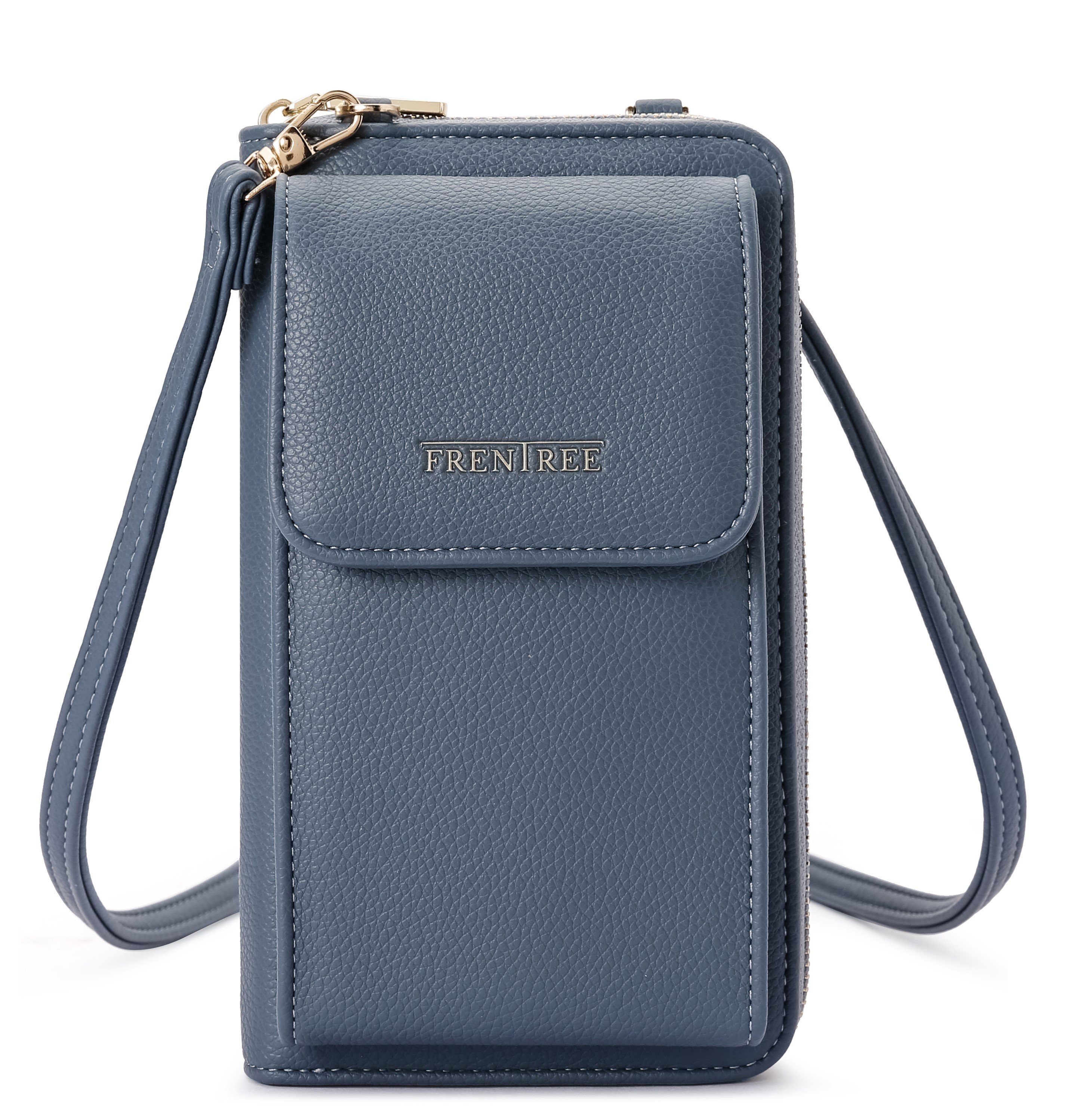 Frentree Schultertasche Damen Cross-Body Handtasche mit Handyfach und Portemonnaie, Umhängetasche mit vielen Fächern