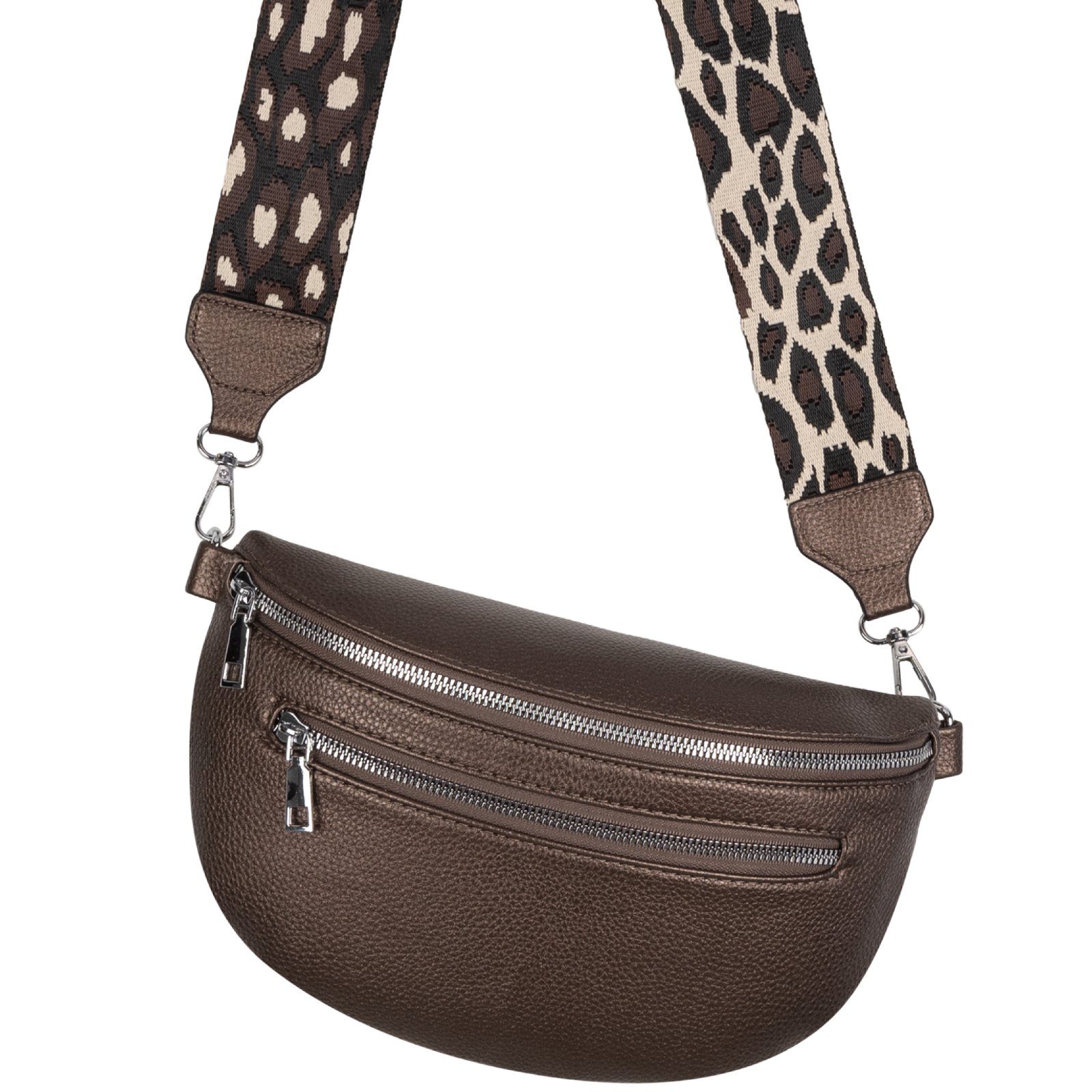 EAAKIE Gürteltasche Bauchtasche Umhängetasche Crossbody-Bag Kunstleder Ital günstig online kaufen