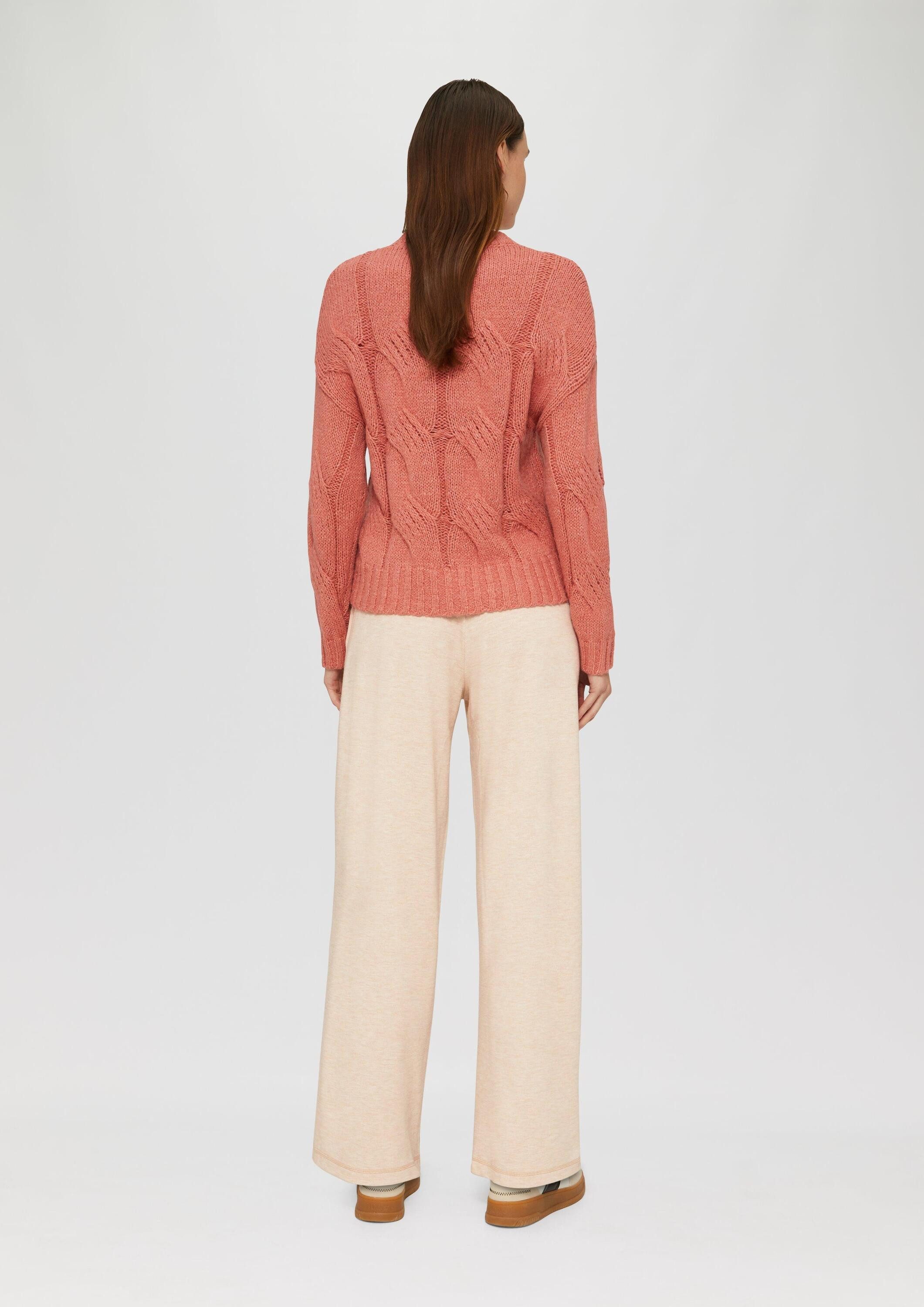 s.Oliver Chinos Hose Weiche Sweathose mit Wide Leg
