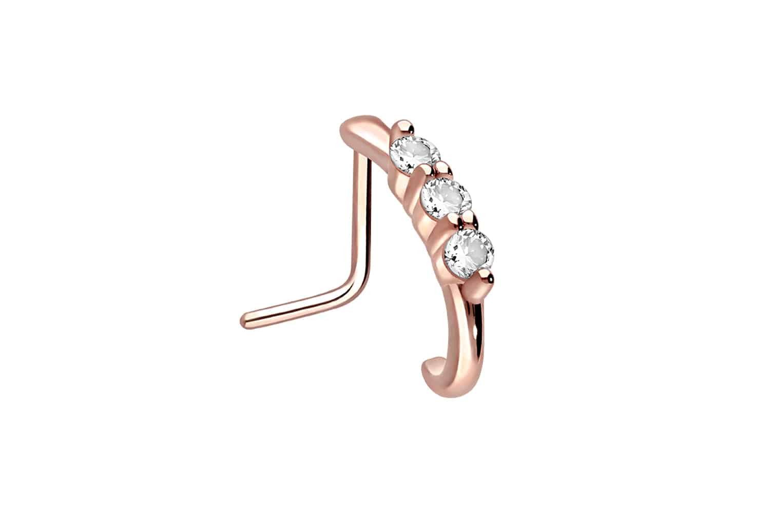 PIERCINGLINE Nasenpiercing Chirurgenstahl Nasenstecker 3 GROSSE günstig online kaufen