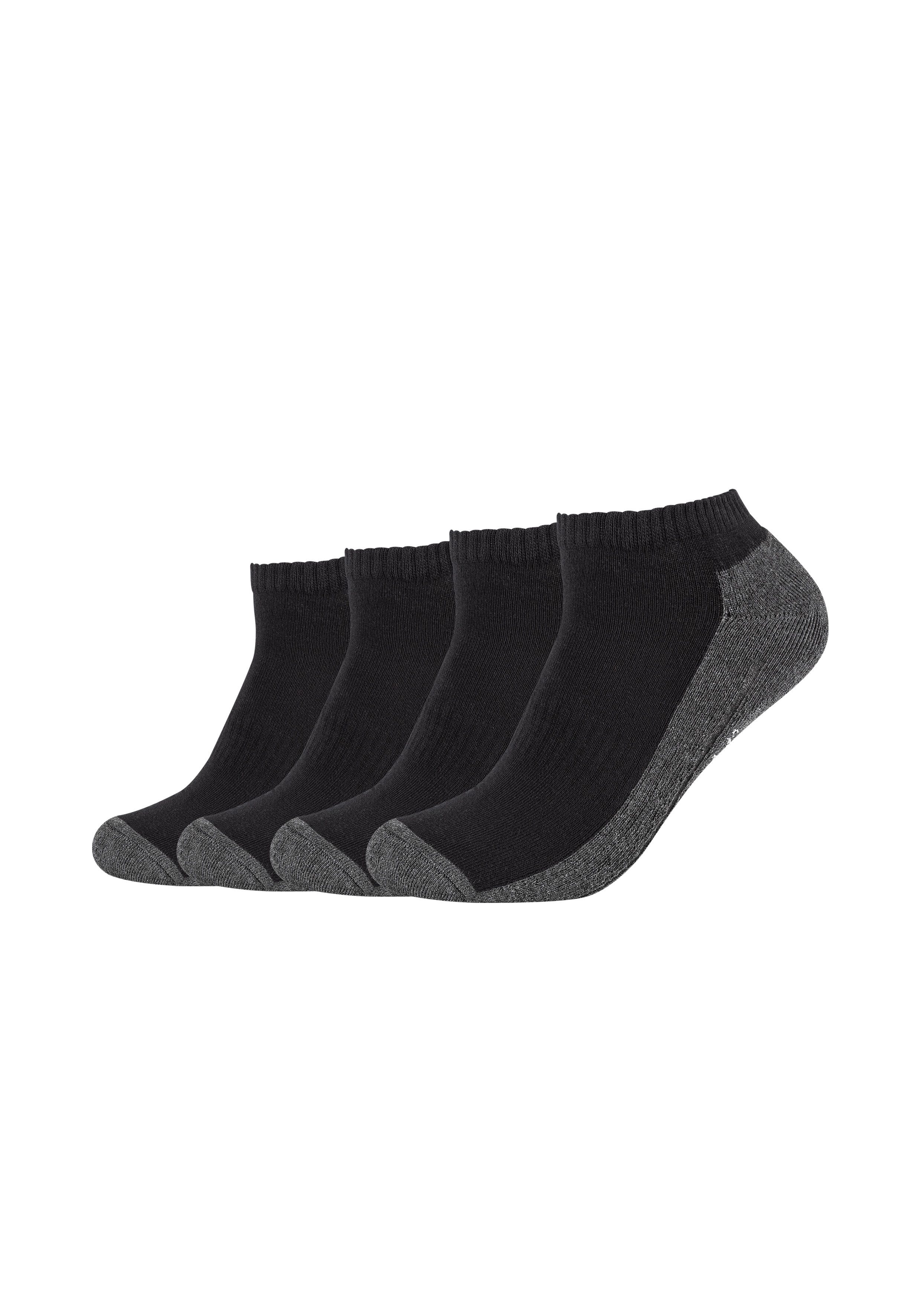 Camano Sneakersocken (4 Paar) mit Rippenbündchen