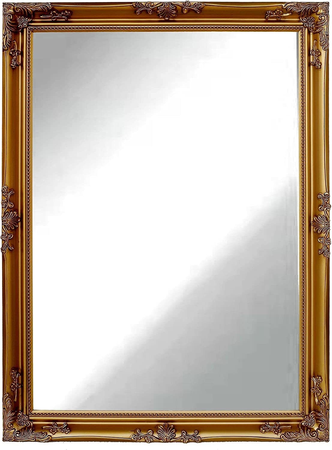 dasmöbelwerk Wandspiegel LC Home Wandspiegel Gold 120 x 90 cm | Wandspiegel