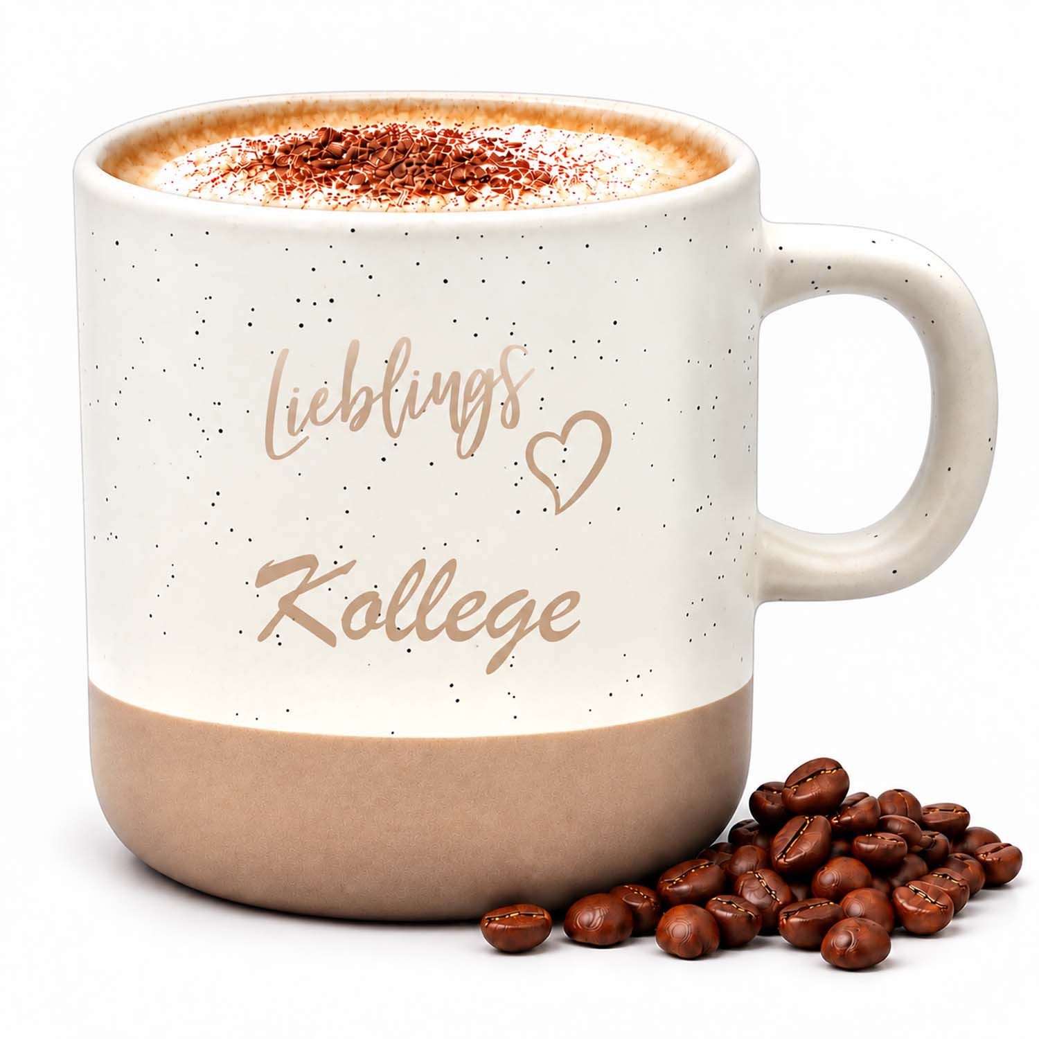 Camolo Tasse Kaffetasse Steingut Lieblingskollege, Keramik