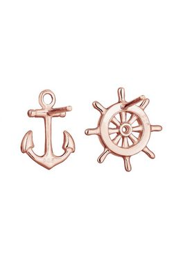 Elli Paar Ohrstecker Anker Steuerrad Maritim Sailor Filigran 925 Silber