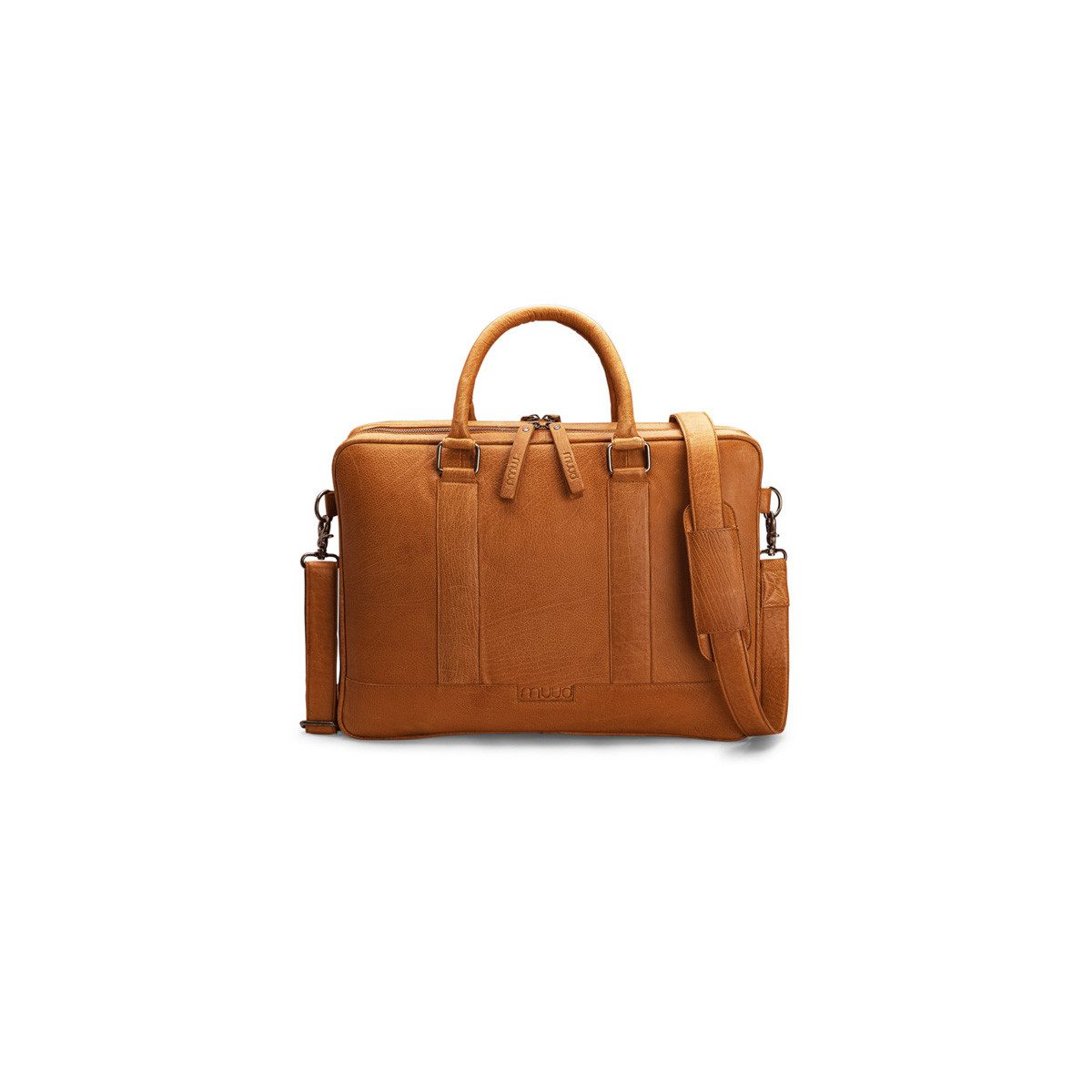muud Handtasche Lederhandtasche mit Henkel Drea Whisky