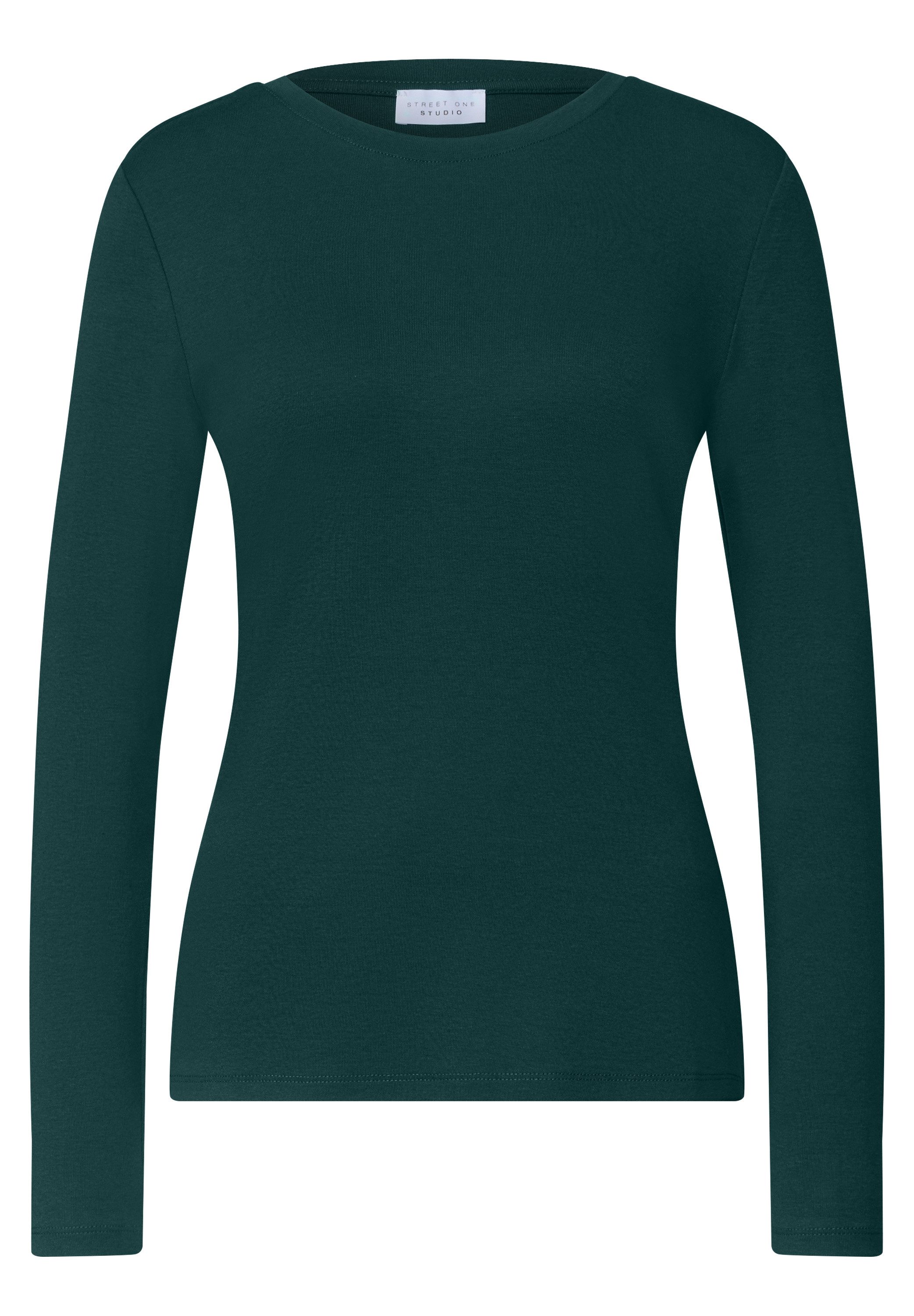 STREET ONE STUDIO Langarmshirt im soften Baumwoll-Mix – Bild 4 von 5