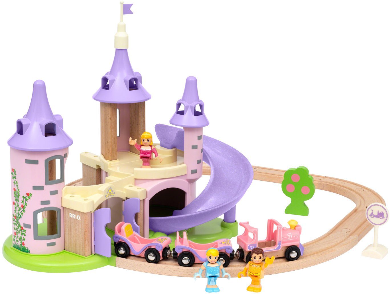 BRIO® Spielzeug-Eisenbahn Disney Princess Traumschloss Set, FSC® - schützt Wald - weltweit