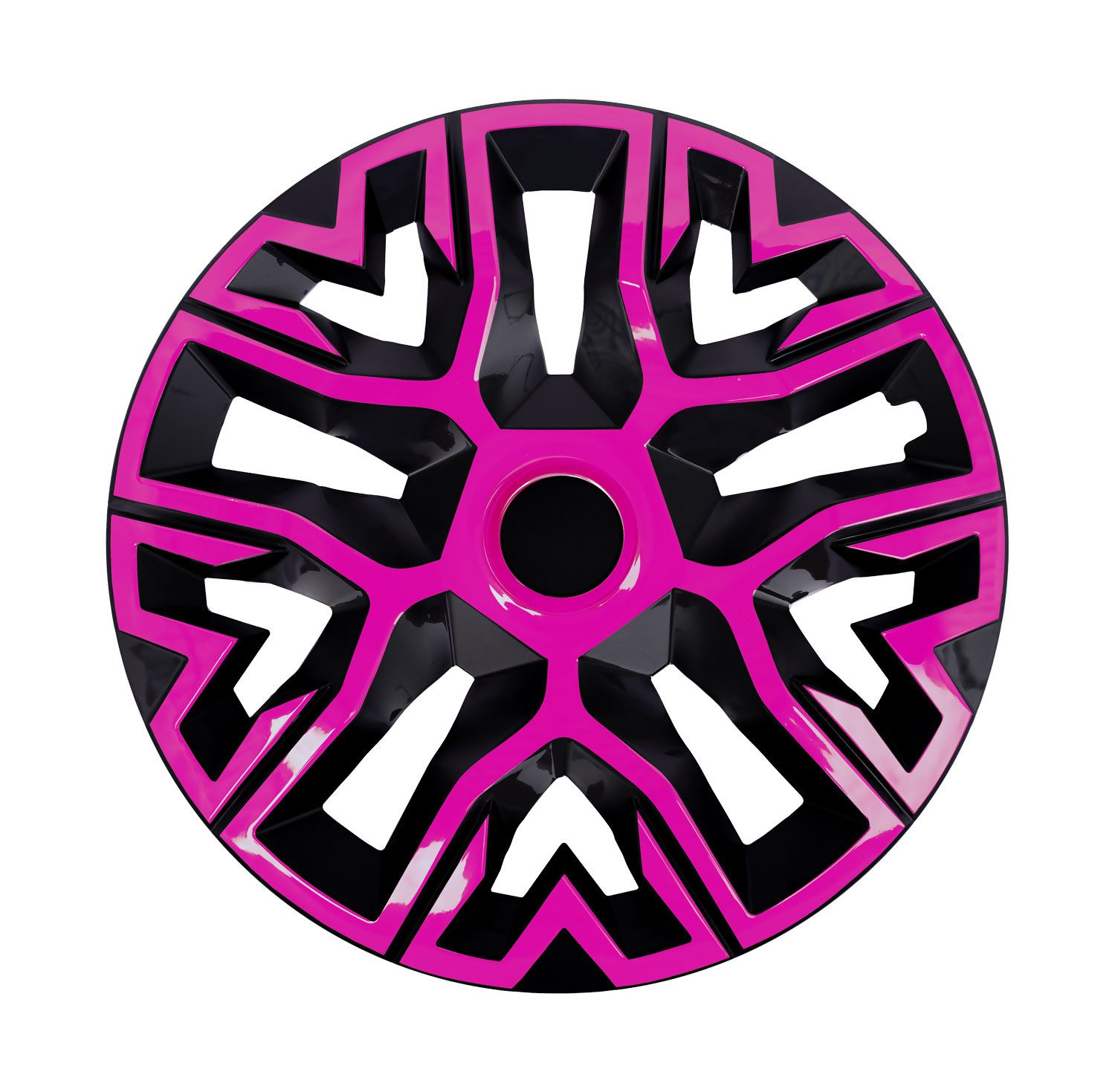 NRM Radkappe Radzierblende NRM THE BEST 15 Zoll BICOLOR pink/schwarz, 15 in Zoll, (4-St)