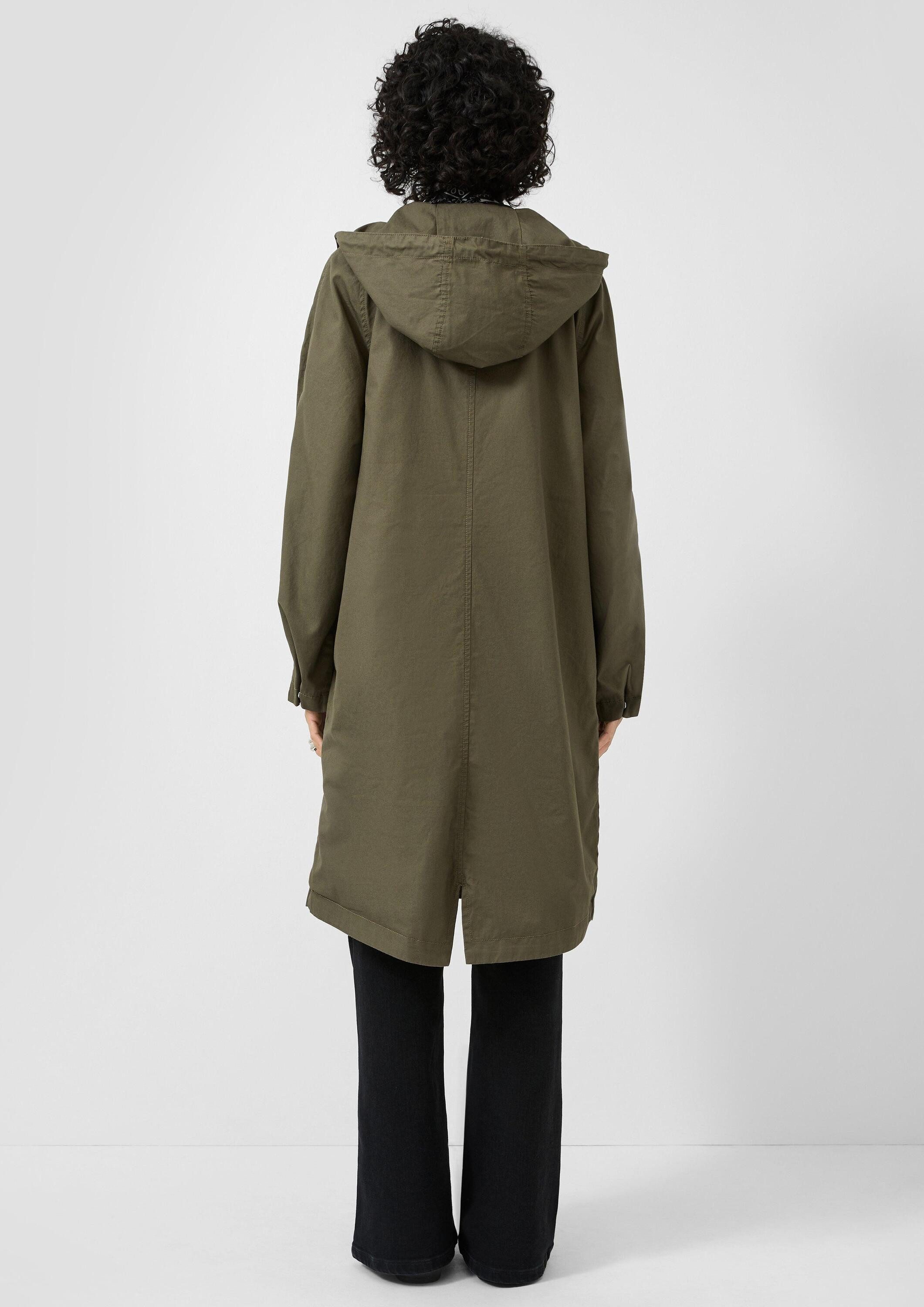 QS Funktionsmantel Outdoor-Mantel Baumwollparka