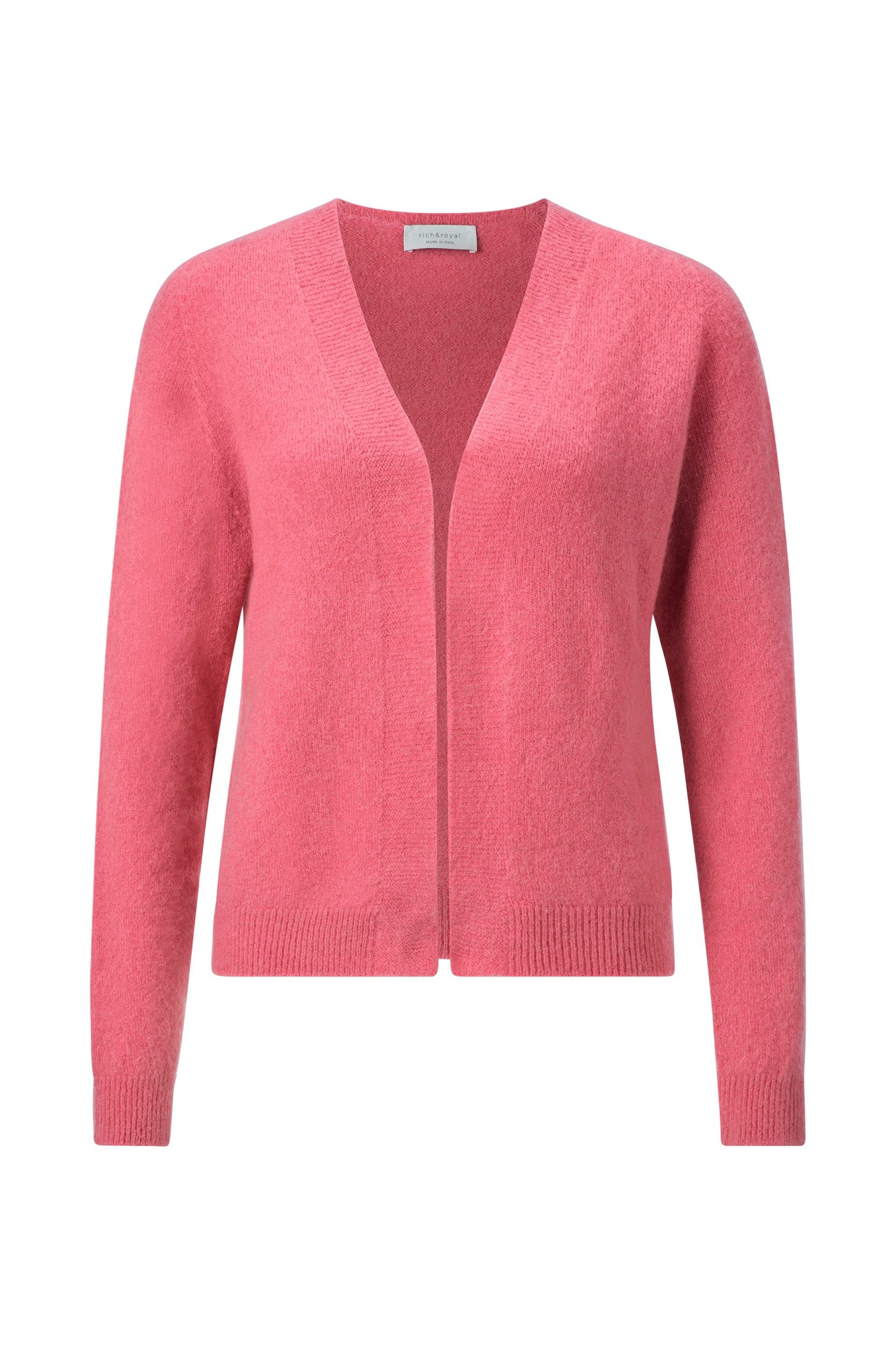 RICHROYAL Strickpullover Cozy cardigan recycled, french pink