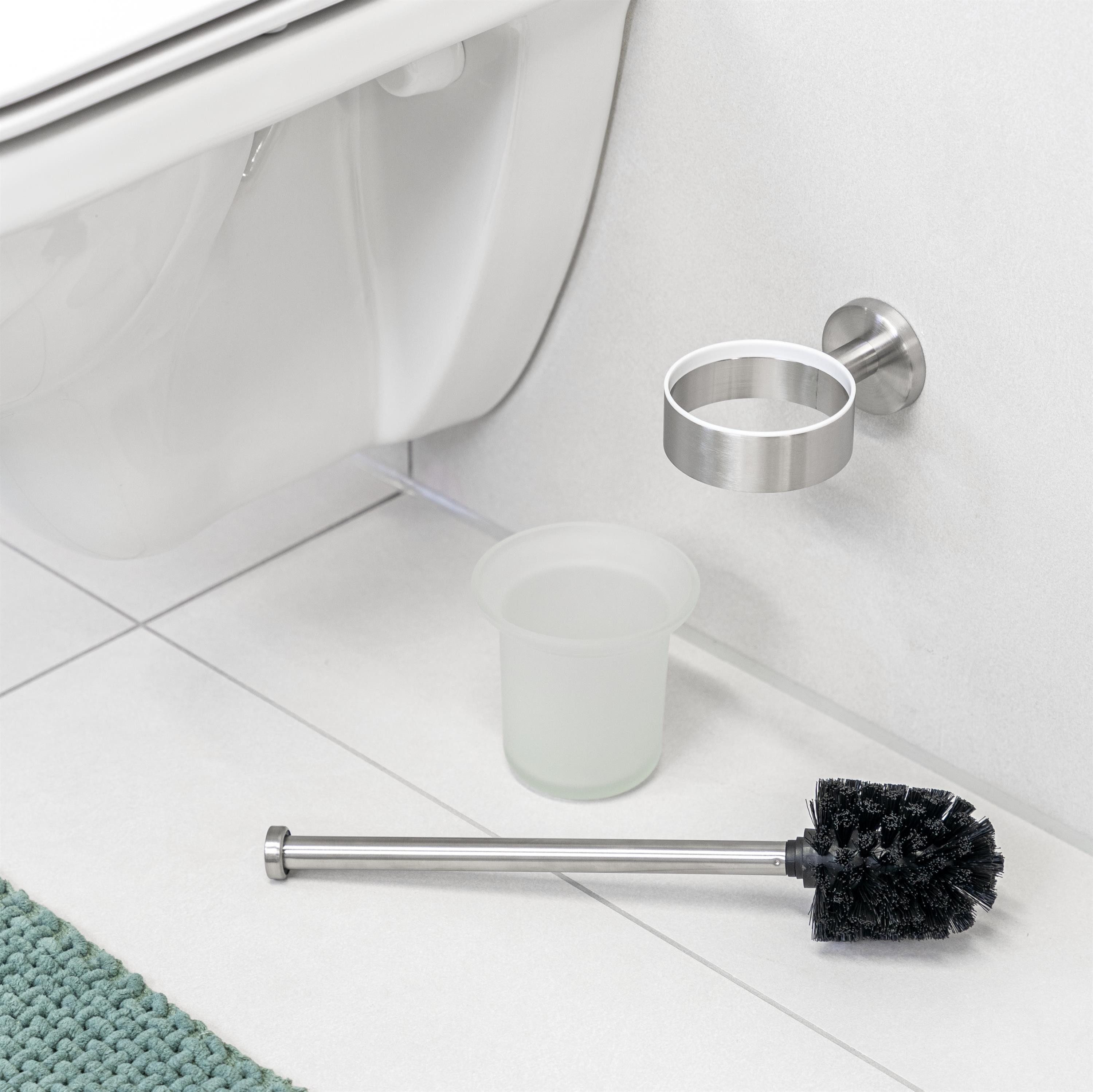 bremermann WC-Reinigungsbürste Bad-Serie PIAZZA & LUCENTE - Ersatzglas für WC-Garnituren, Piazza & Lucente, (1-tlg) – Bild 5 von 5