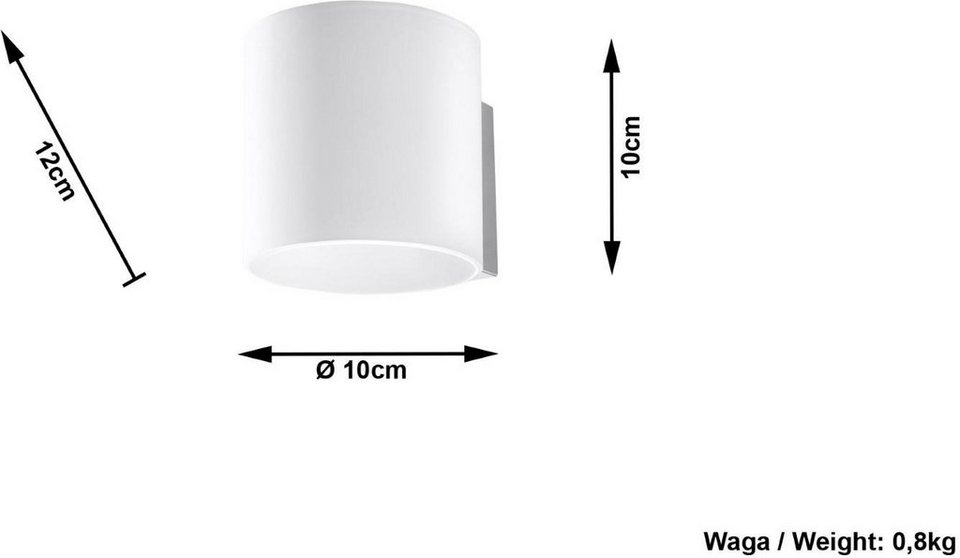 Wandlampe 1x ca. lighting VICI, geeignet 40 Watt G9 für 10x12x10 G9, SOLLUX cm, max. Leuchtmittel Wandleuchte Deckenleuchte