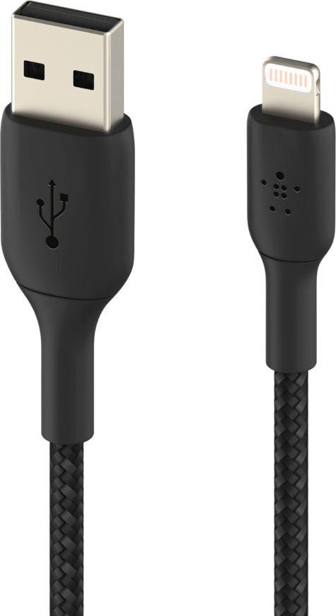 Belkin Geflochtenes BOOSTCHARGE™ Lightning/USB-A-Kabel Lightningkabel, Lightning, USB Typ A (100 cm)