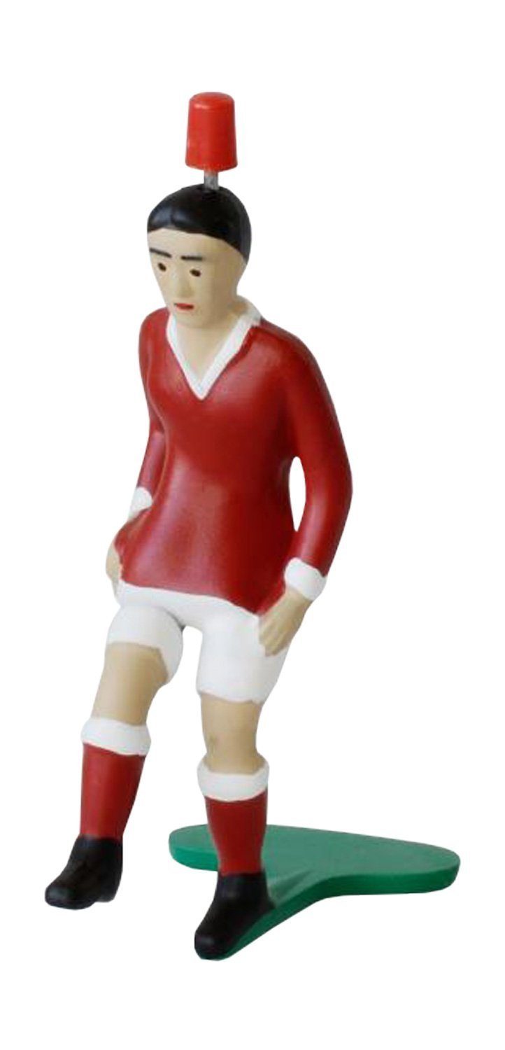 Tipp-Kick Tischfußballspiel Top Kicker Rot Figur Spieler Tip Kick mit eckigem spitzem Fuß