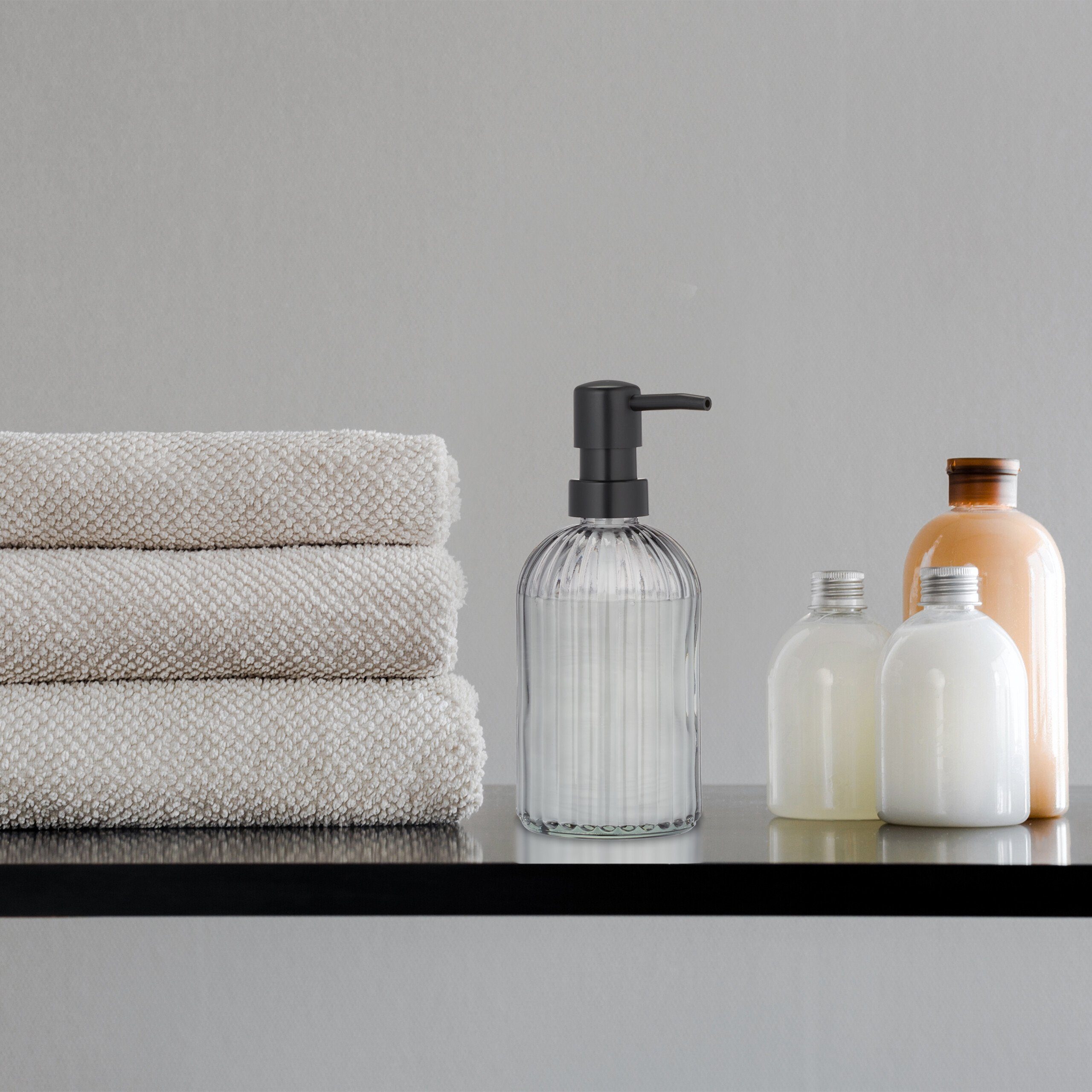 relaxdays Seifenspender Glas Seifenspender 3er Set günstig online kaufen