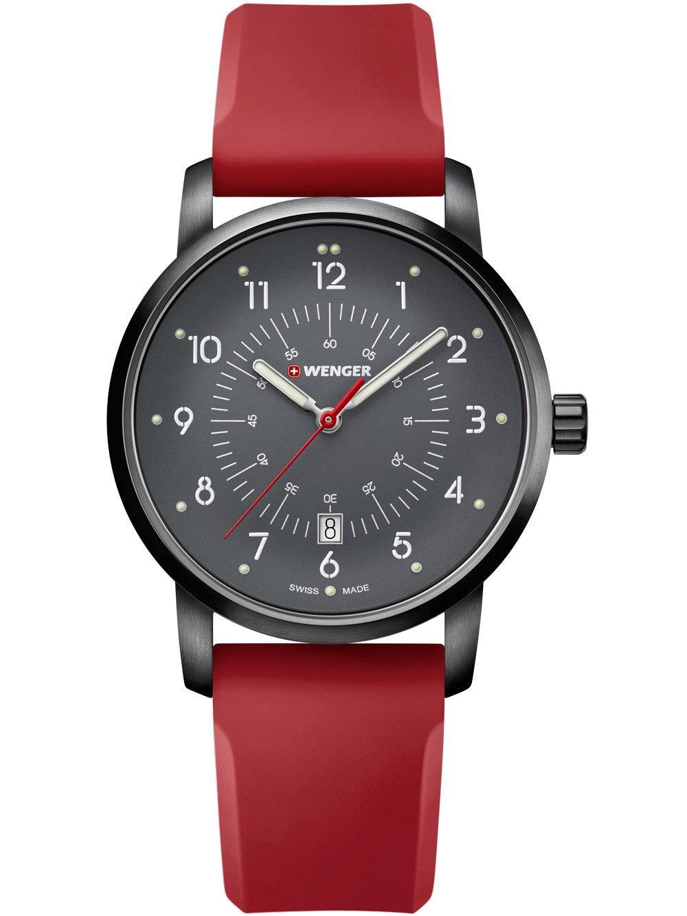 Wenger Quarzuhr Wenger 01.1641.117 Avenue Herrenuhr 42mm 10ATM Wenger 01.1641.117 Avenue Herrenuhr 42mm 10ATM