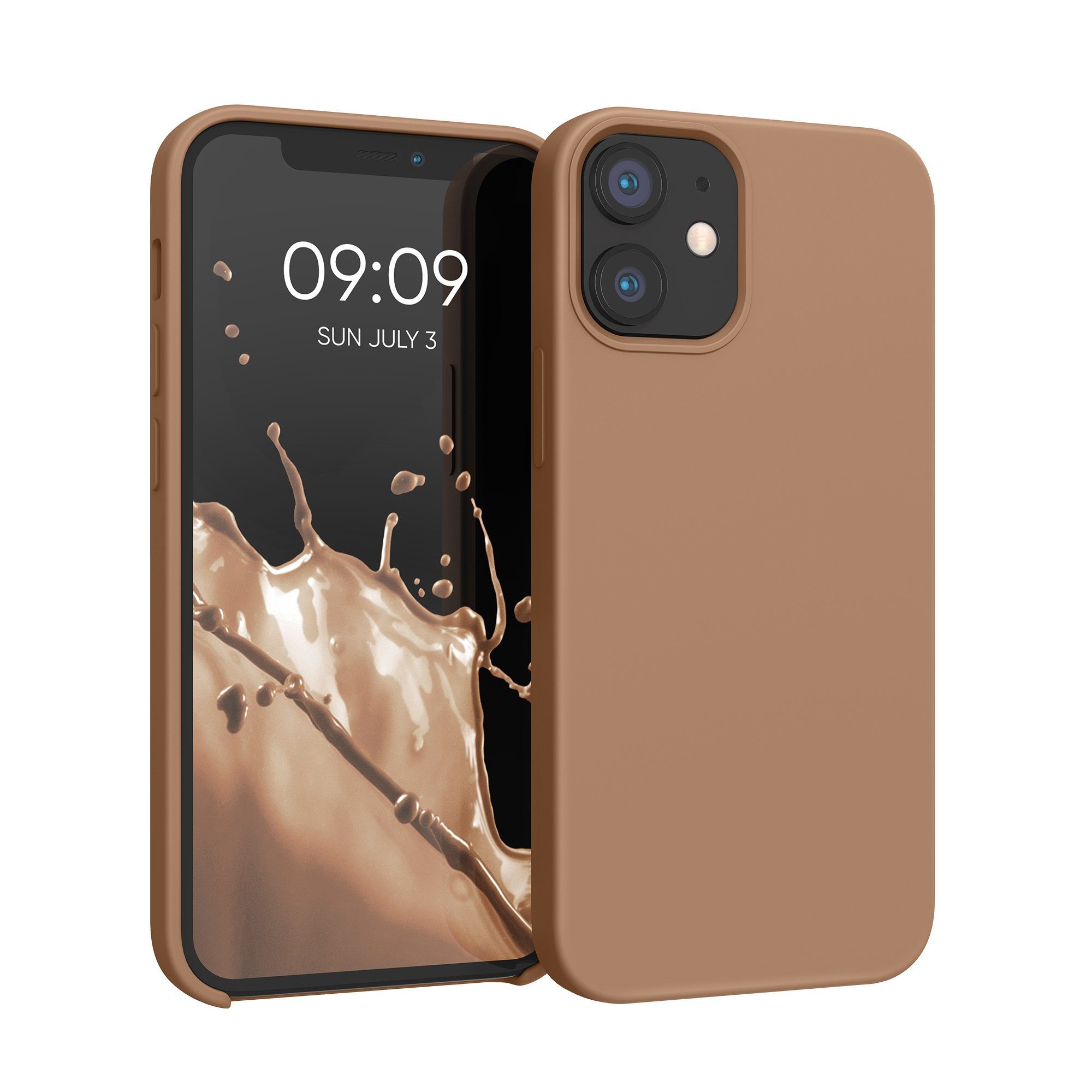 kwmobile Handyhülle Hülle für Apple iPhone 12 mini, Hülle Silikon gummiert - Handyhülle - Handy Case Cover