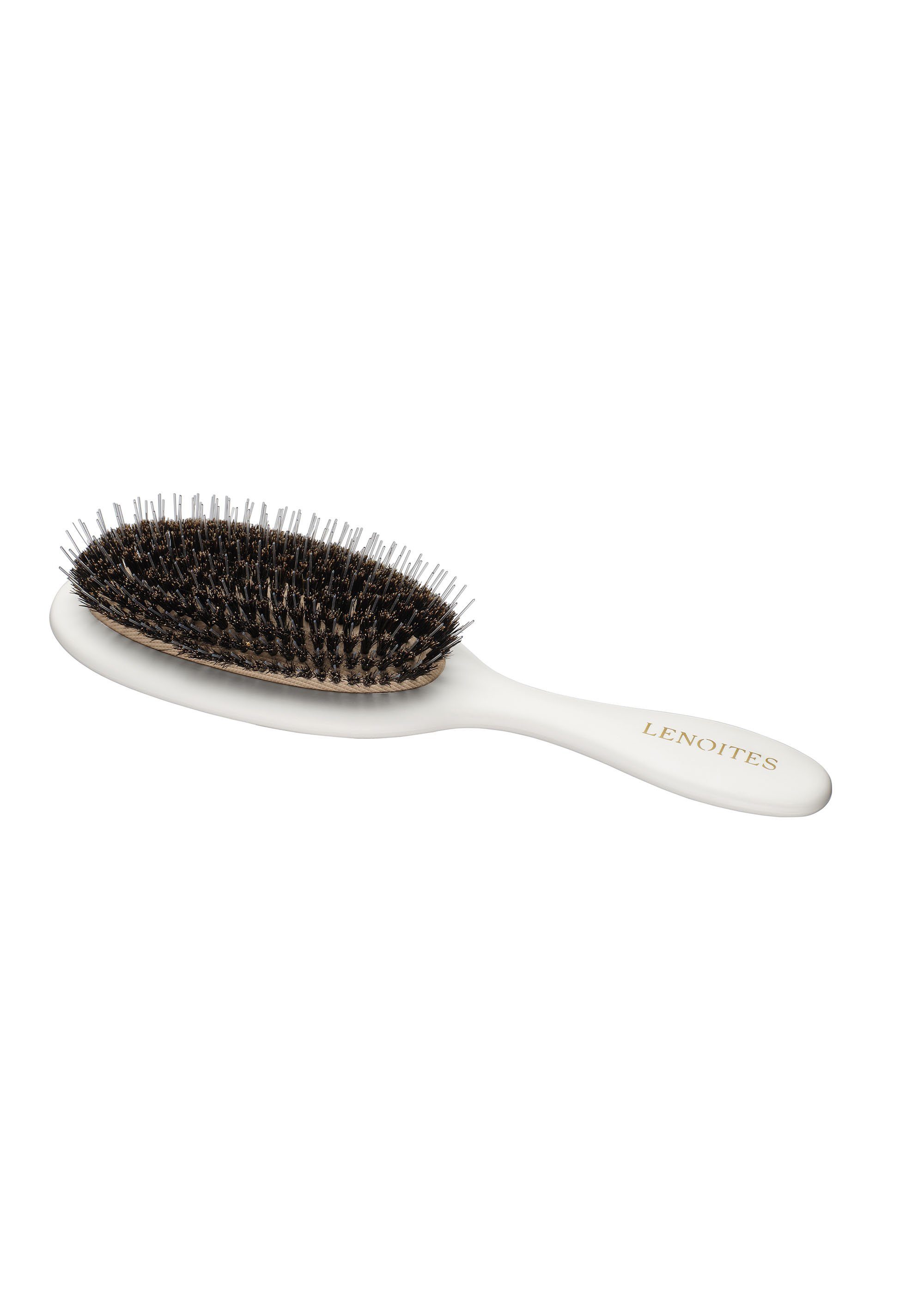 Lenoites Haarbürste Hair Brush Wild Boar with Cleaning Tool, Glanz, stilvoll, sanft