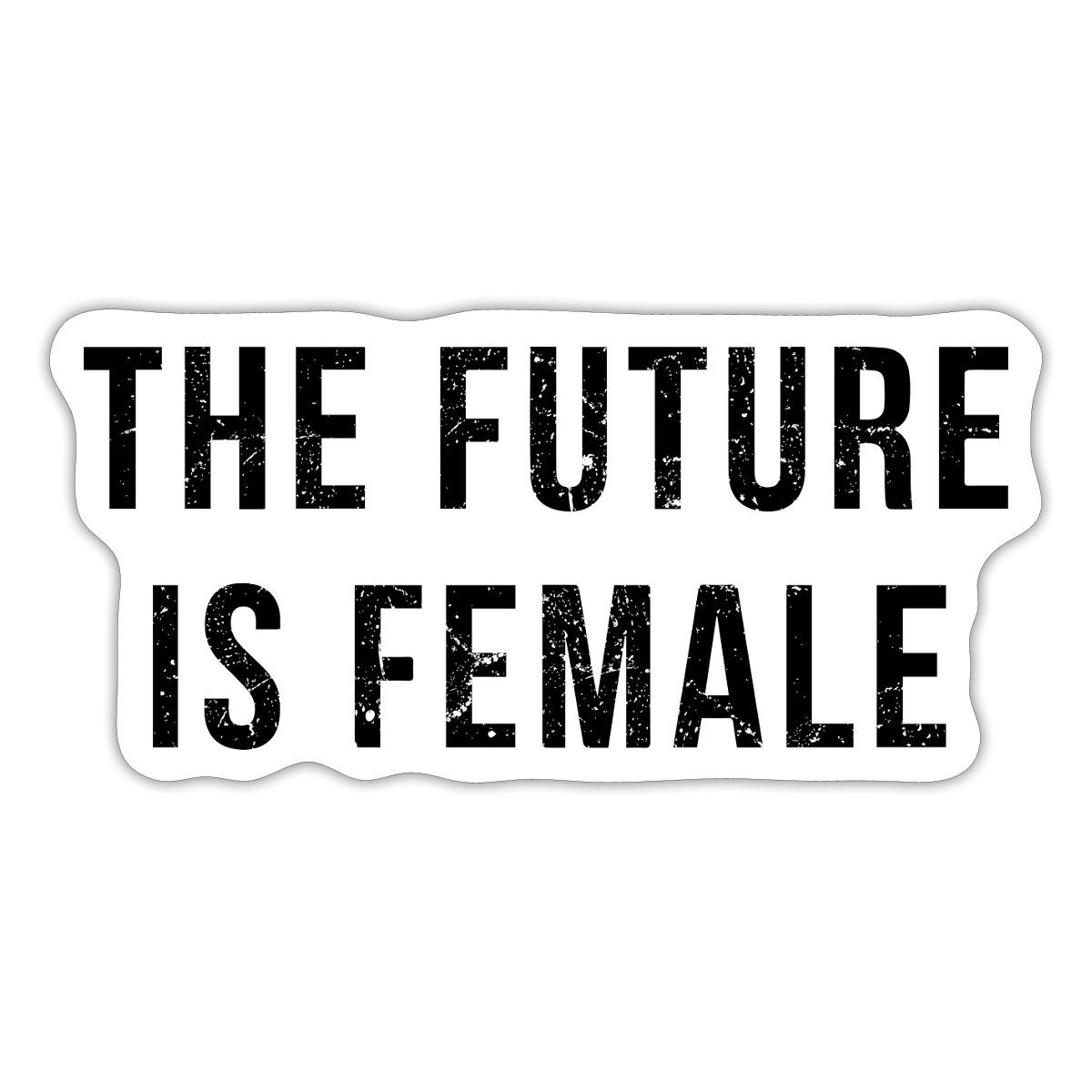 Aufkleber The Future Is Female Vintage Feminismus Sticker Aufkleber