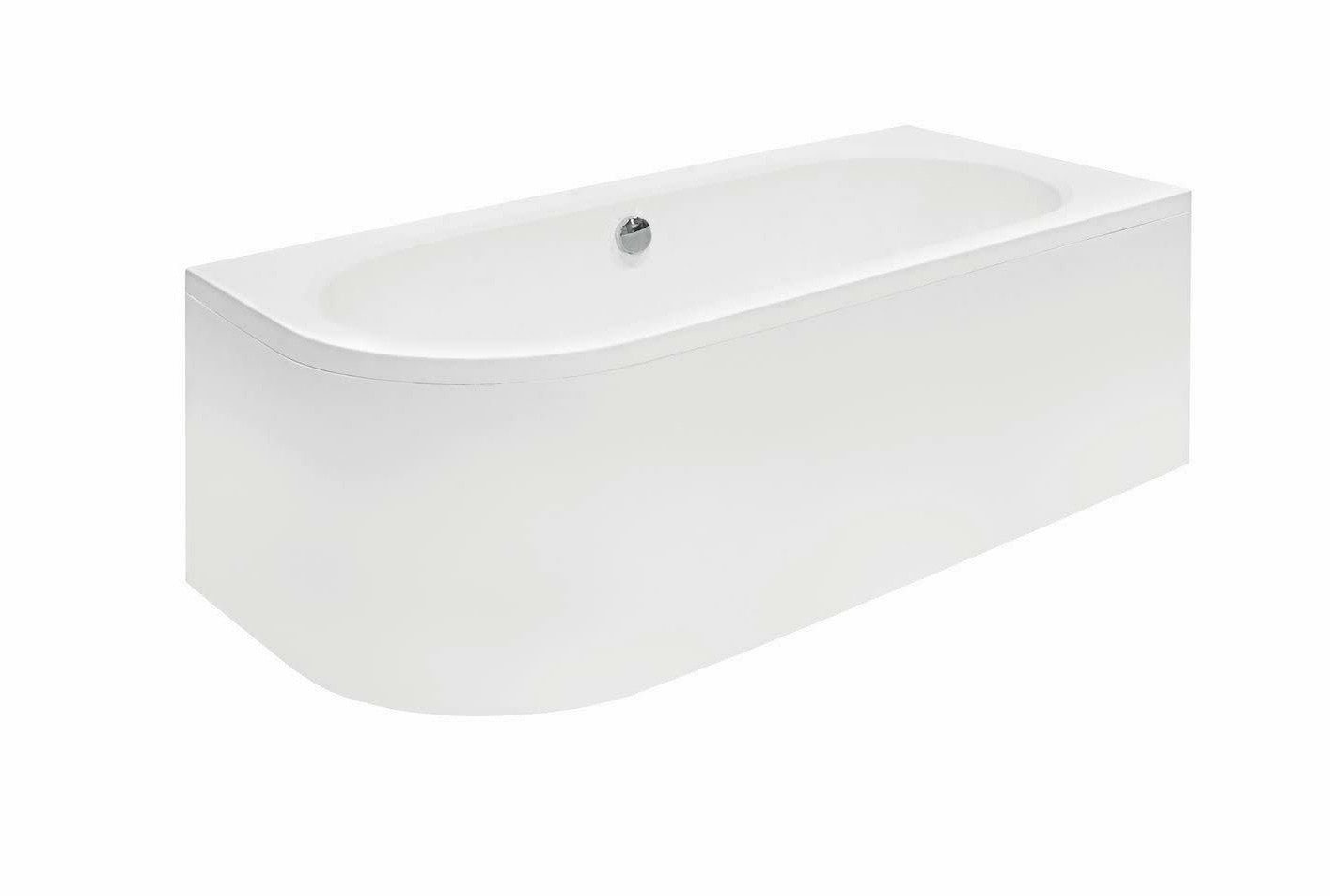 Badewanne Badezimmer Badewanne Wannen Weiß Acryl abgerundete Wanne