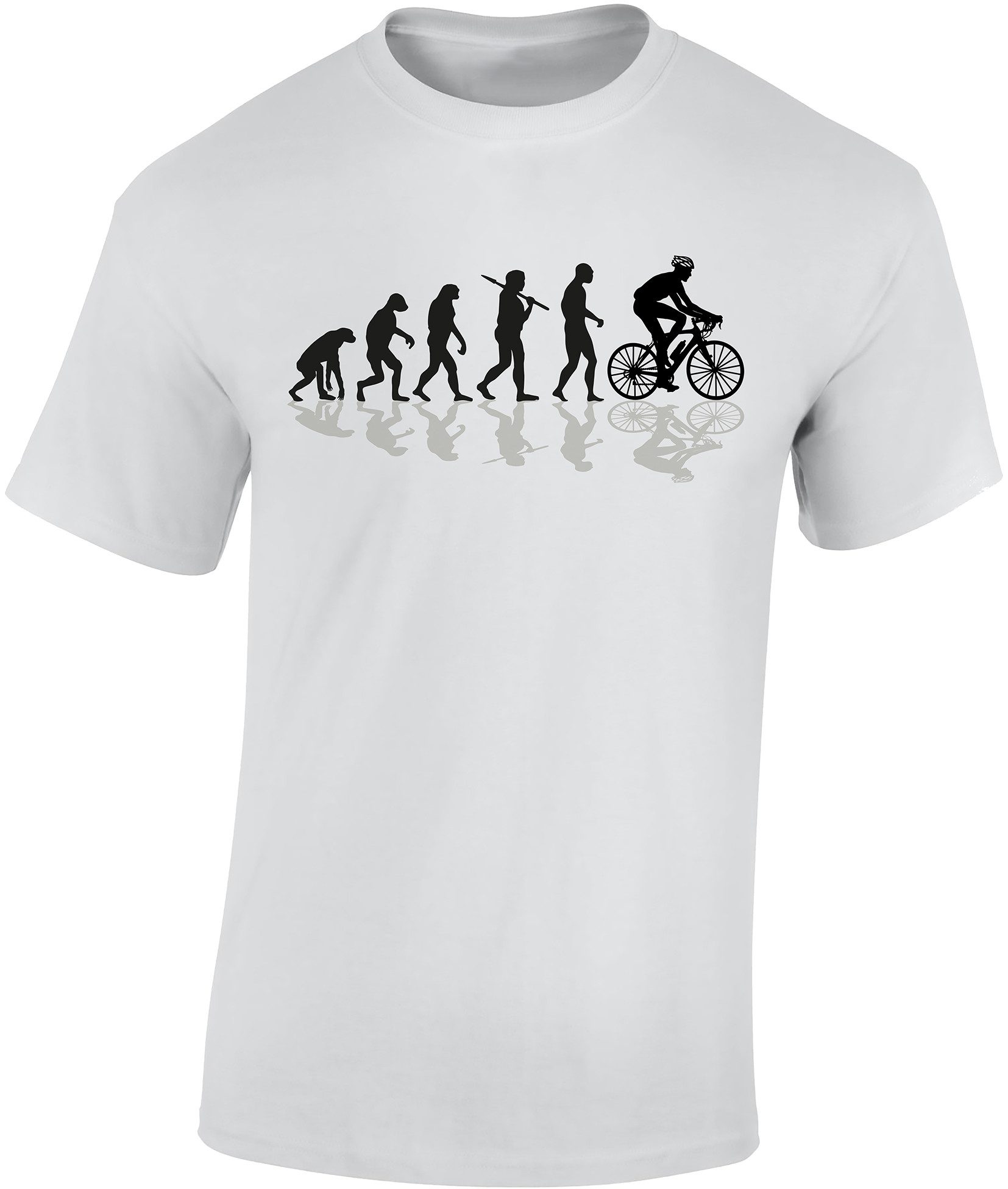 Baddery Print-Shirt Fahrrad T-Shirt: "Bike Evolution", günstig online kaufen