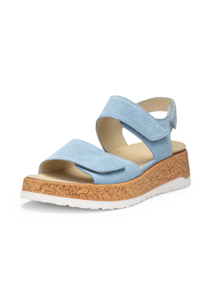 vitaform Damen Sandaletten Veloursleder Sandalette